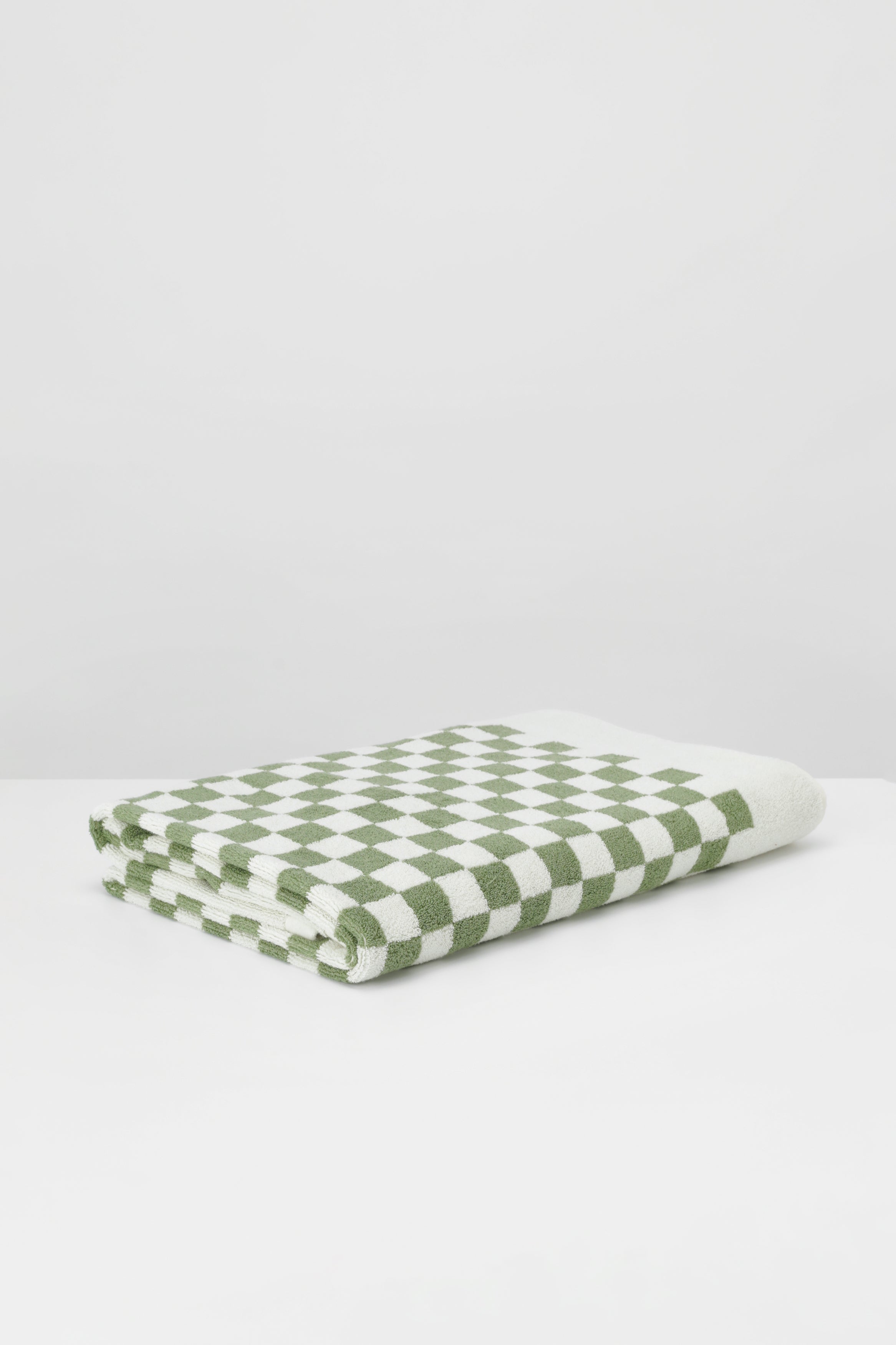 Baina Roman Organic Cotton Pool Towel in Green