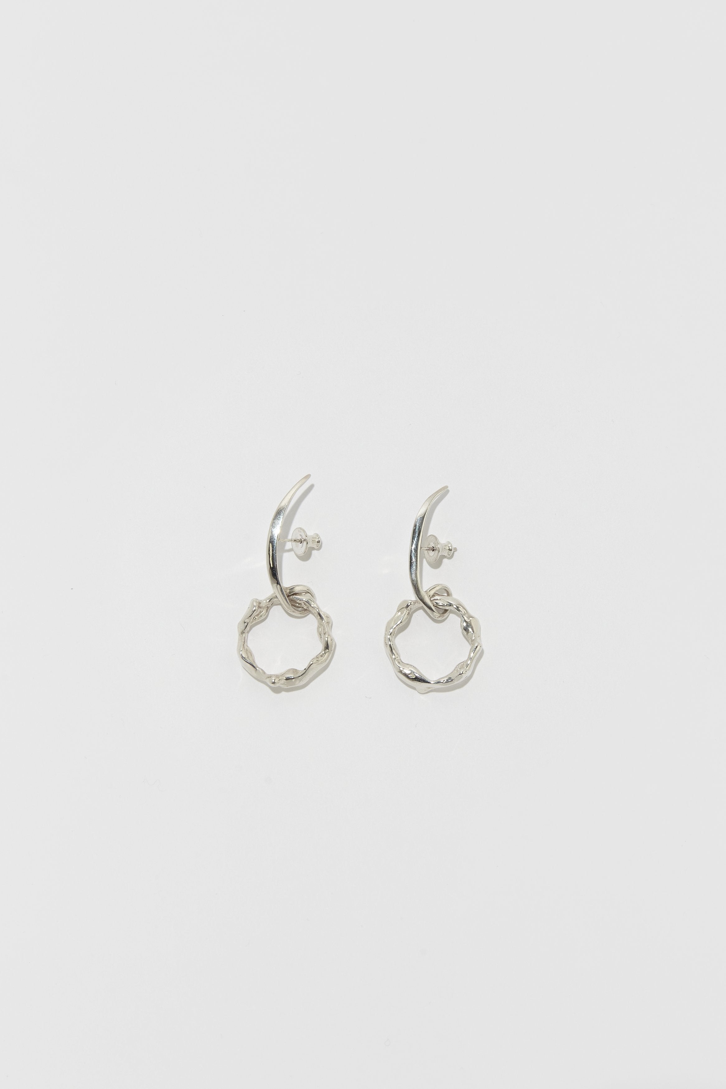FARIS Silver Boa Earrings Faris