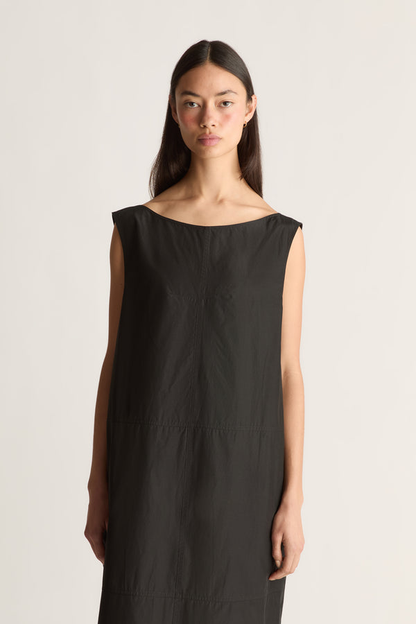 Nina Silk Ruffle Dress