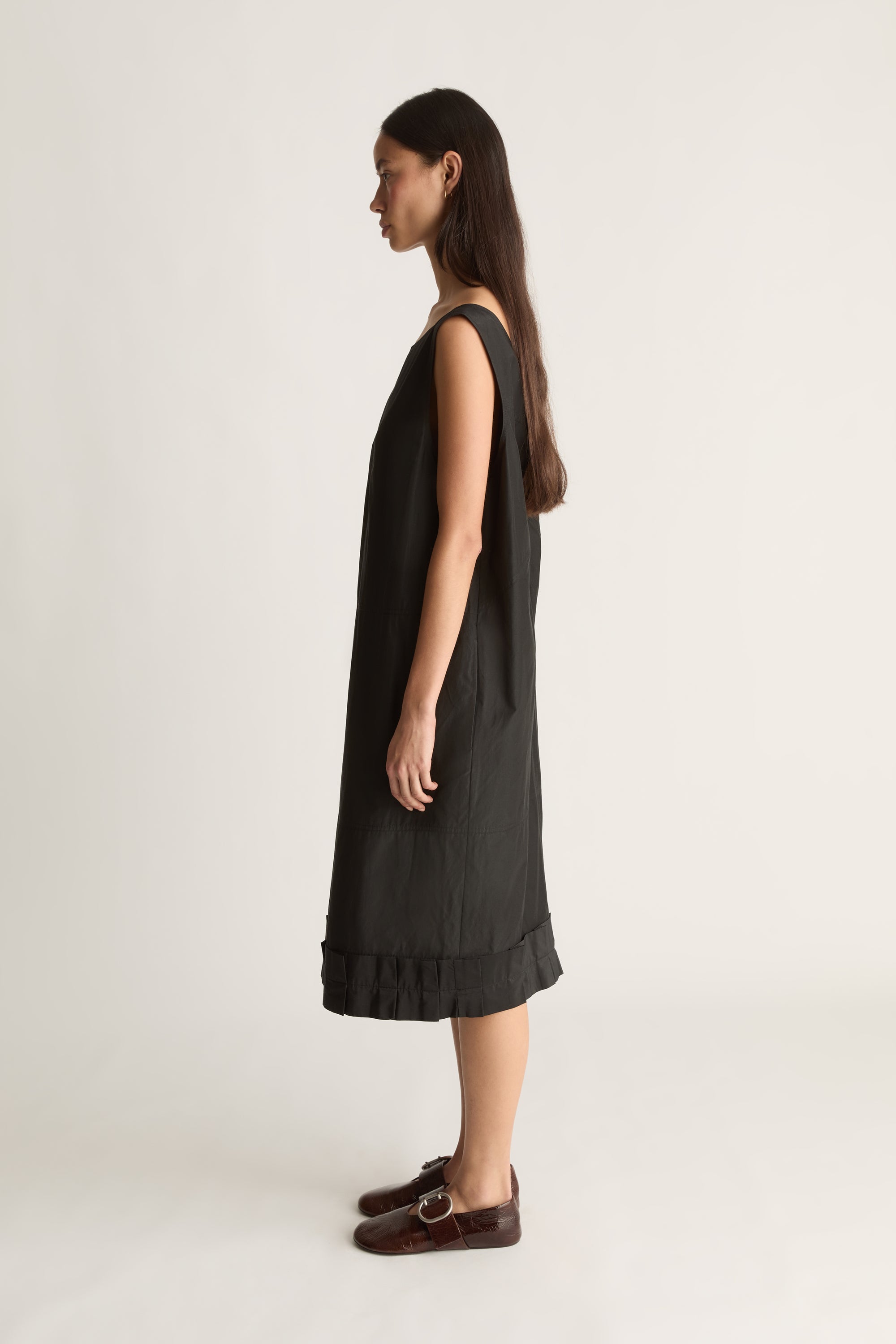 Nina Silk Ruffle Dress