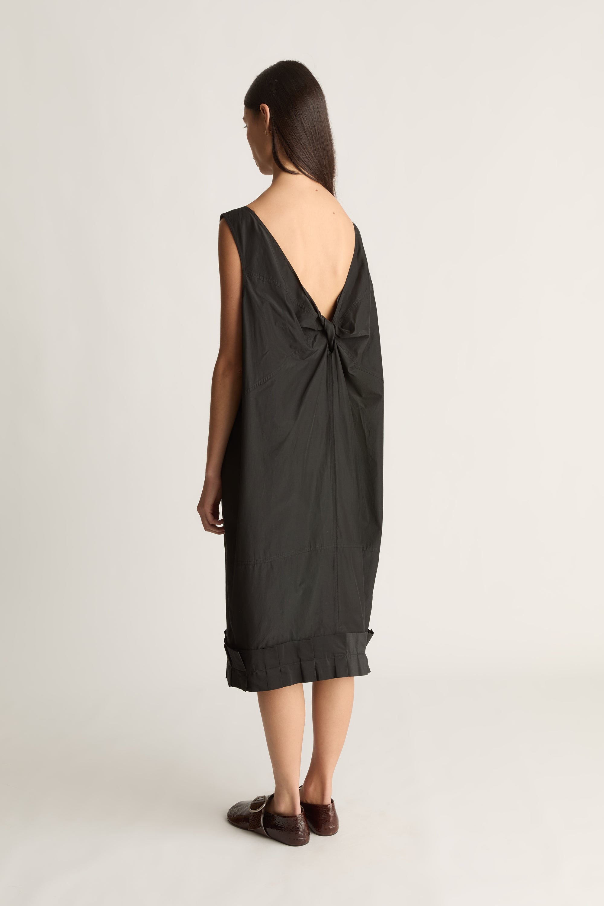 Nina Silk Ruffle Dress