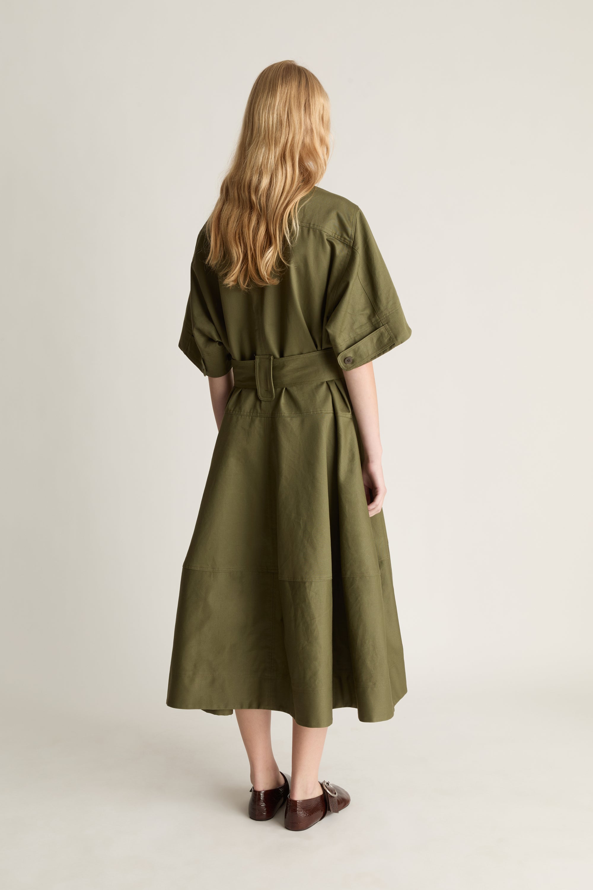 Harper Drill Shirt Dress