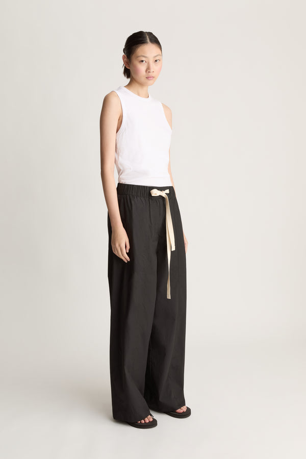 LM Poplin Wide Leg Pant