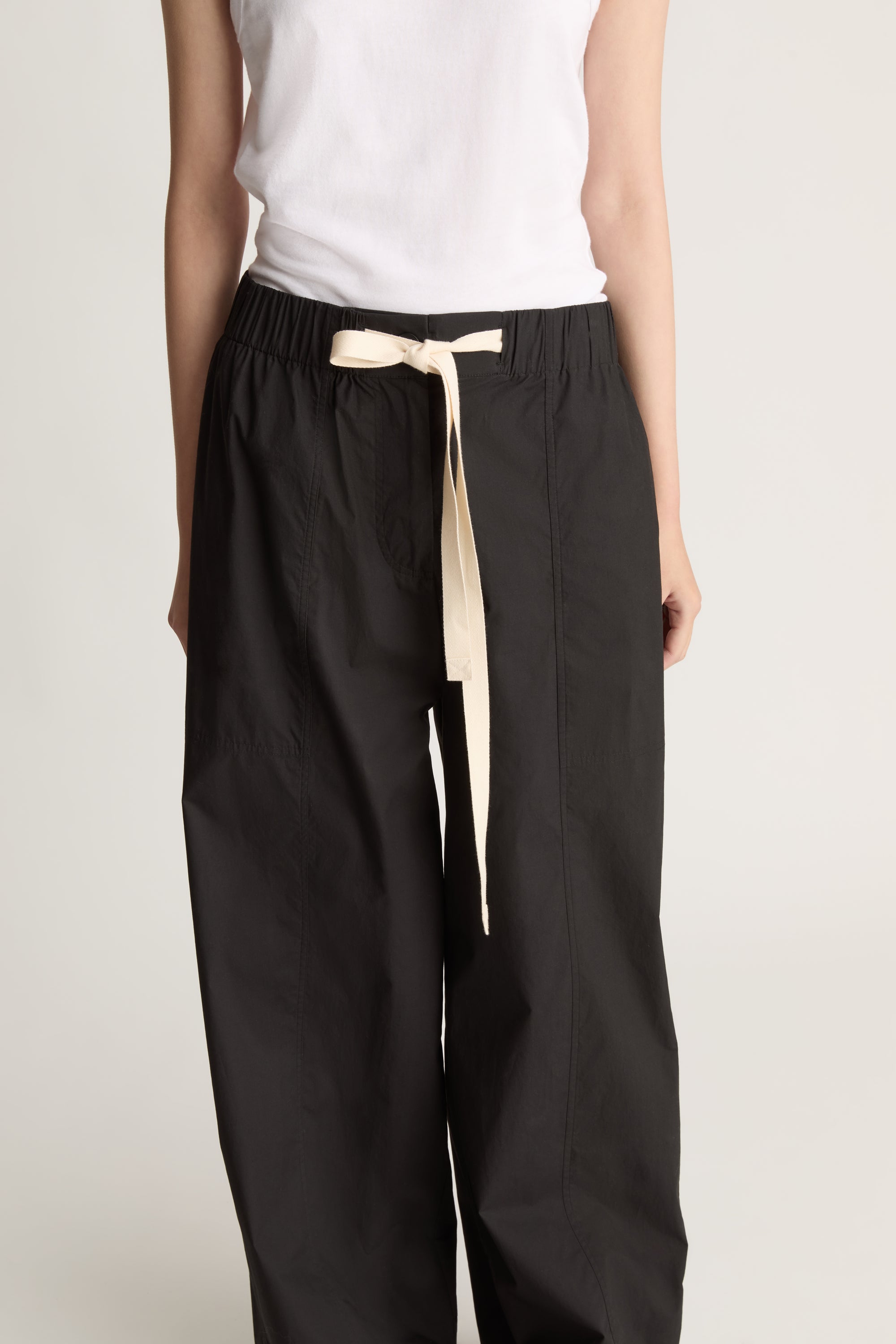 LM Poplin Wide Leg Pant