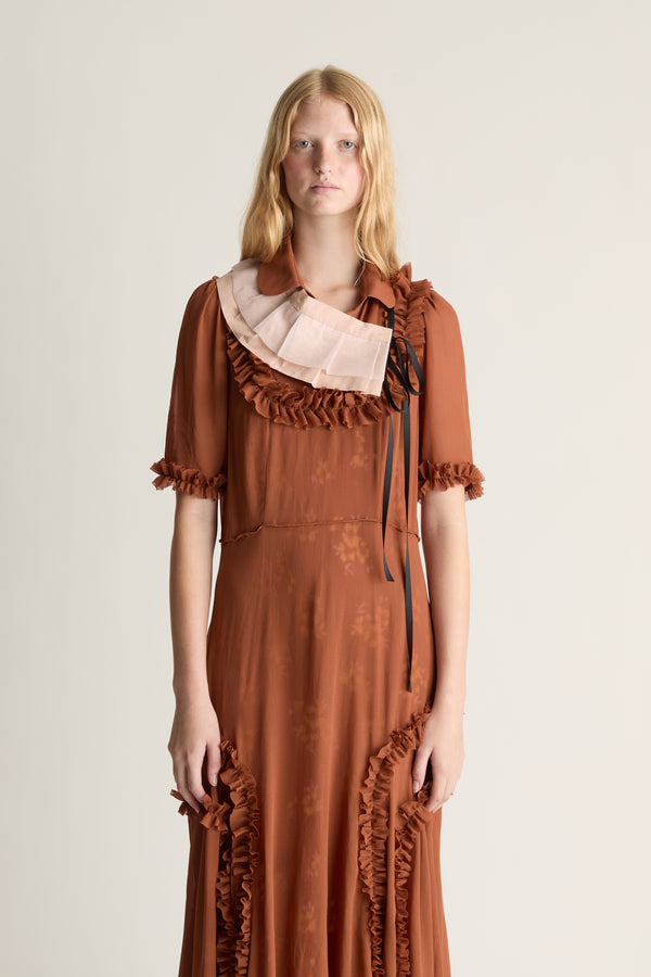 Evelyn Georgette Midi Dress