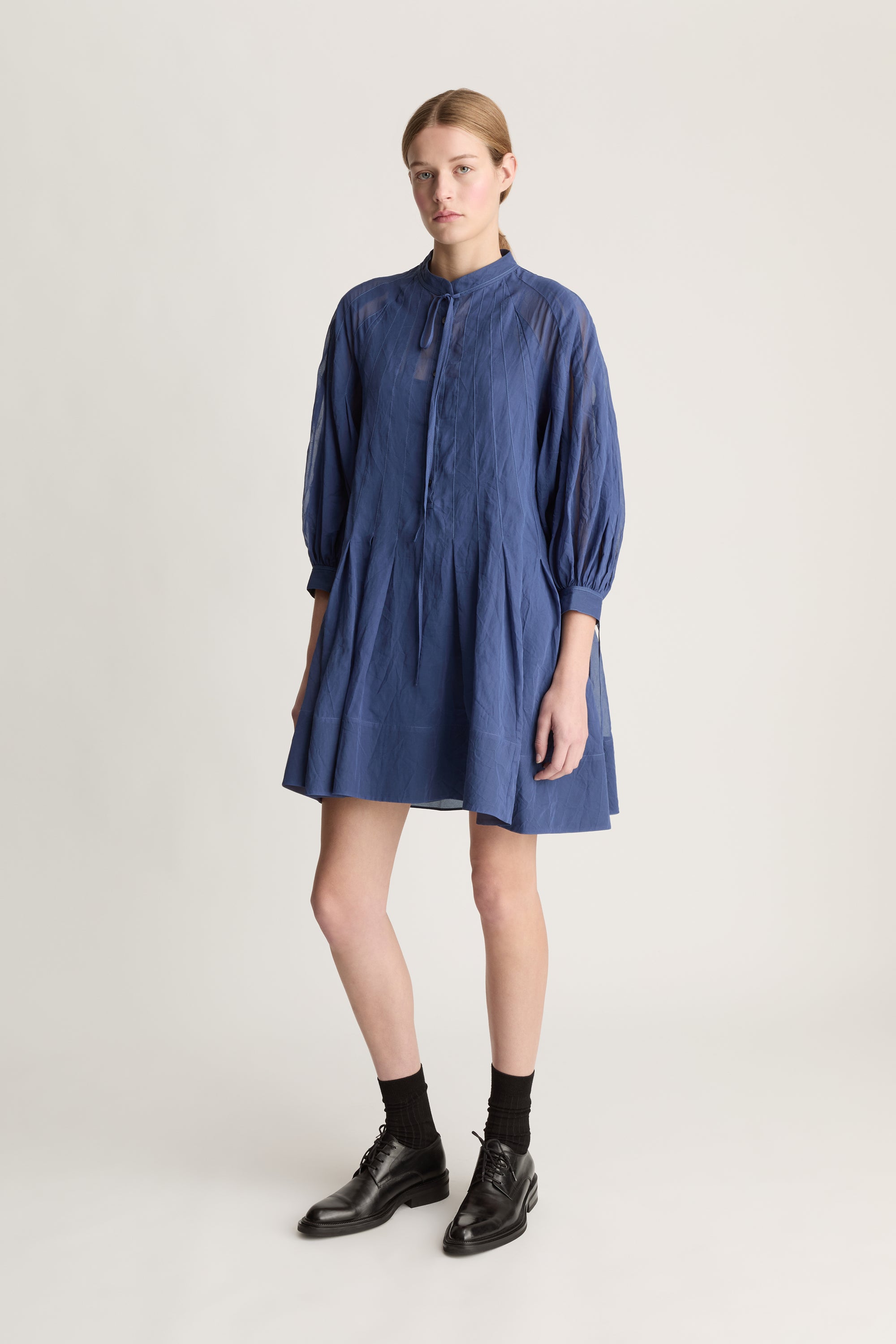Iris Mini Dress Steel Size 4 by Lee Mathews Iris Mini Dress Steel Size 4 by Lee Mathews
