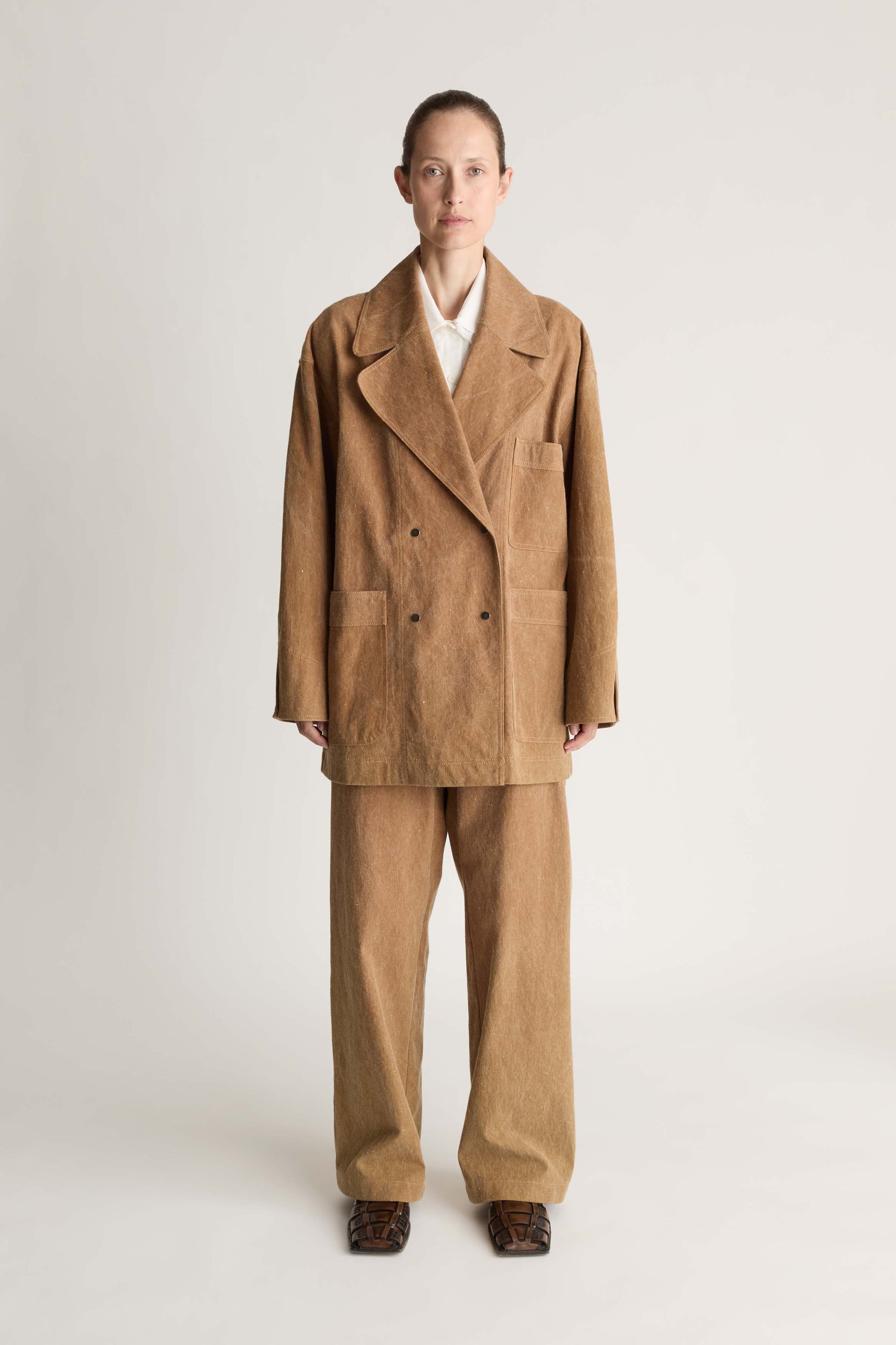Lenny Canvas Pea Coat