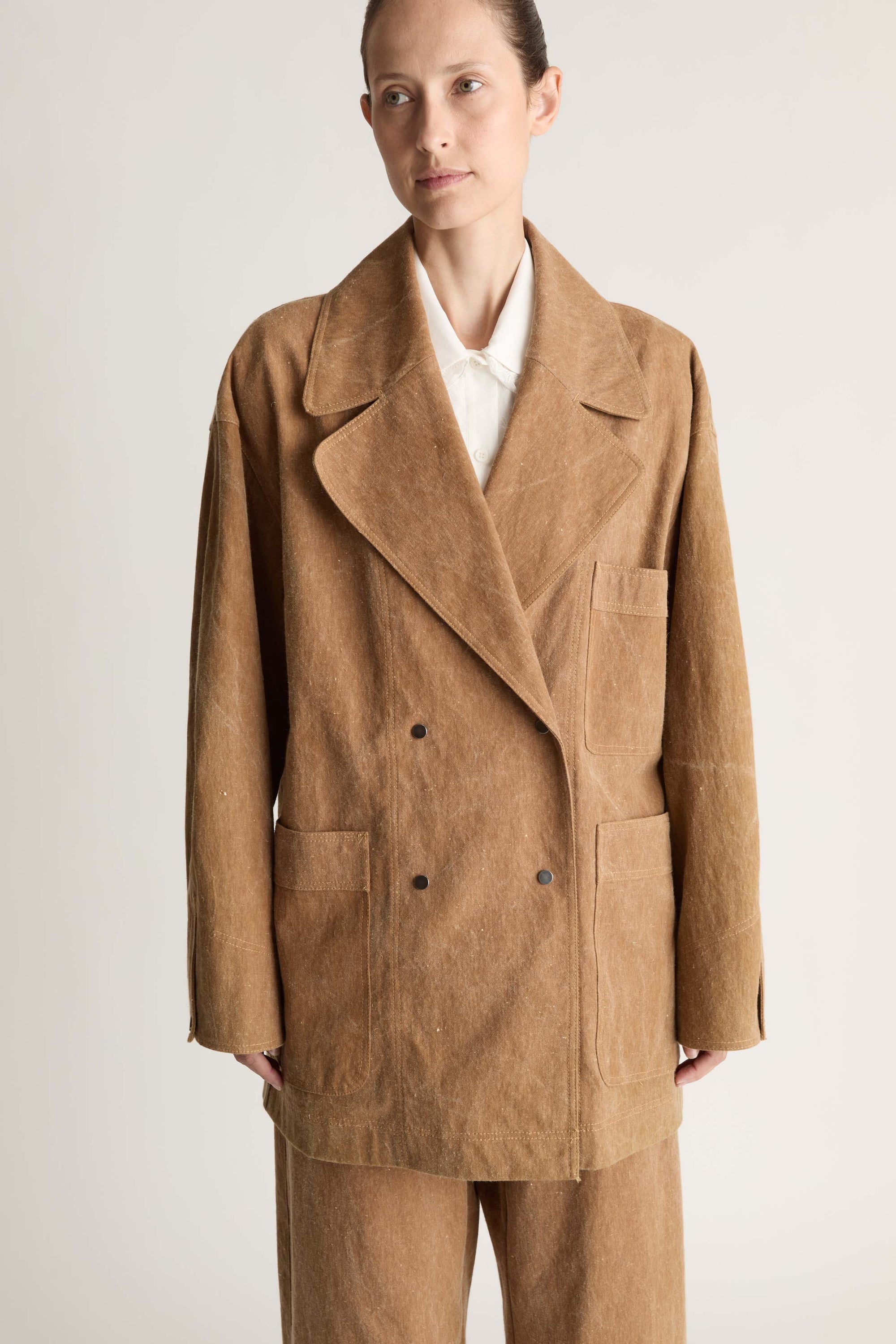 Lenny Canvas Pea Coat