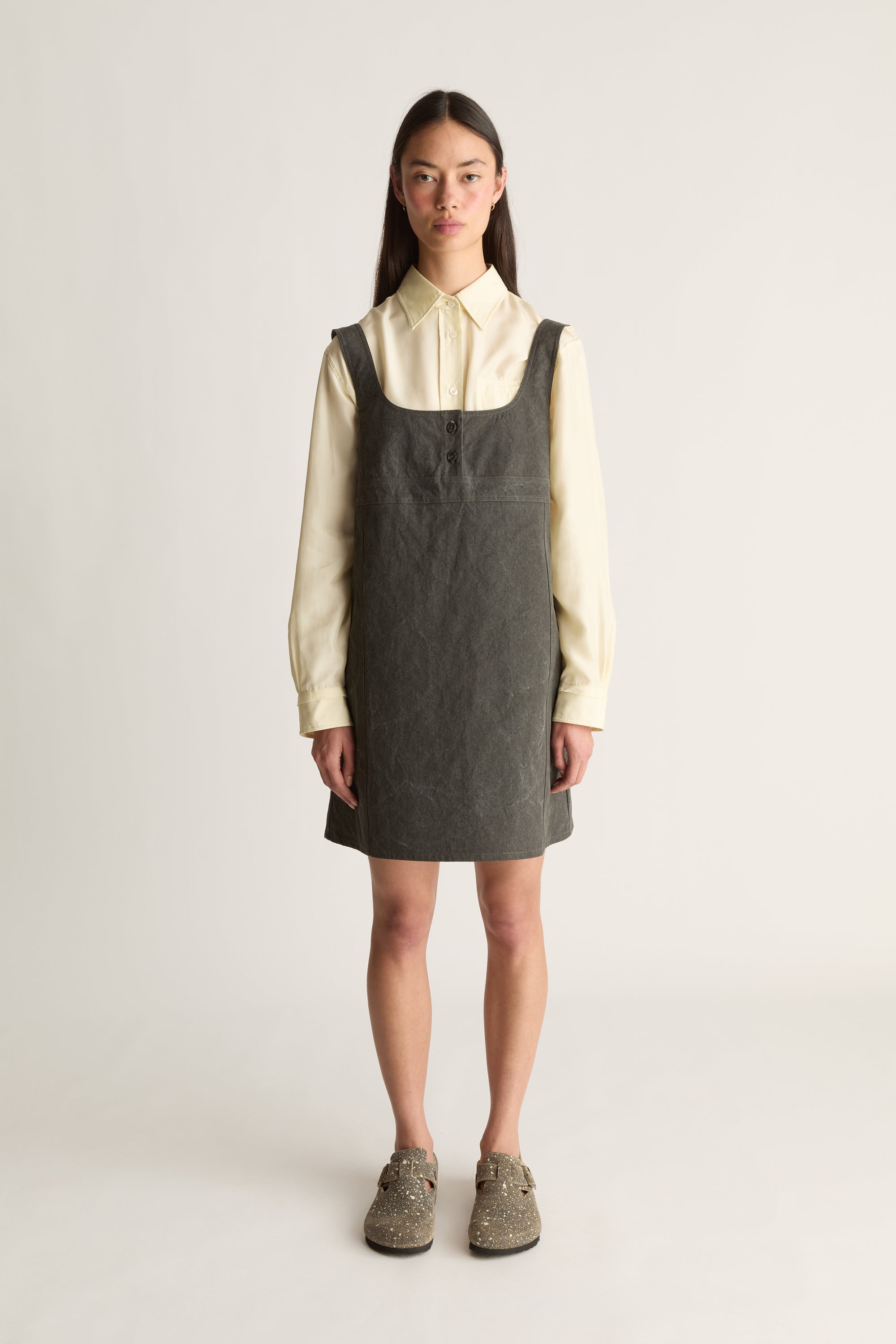 Lenny Canvas Pinafore