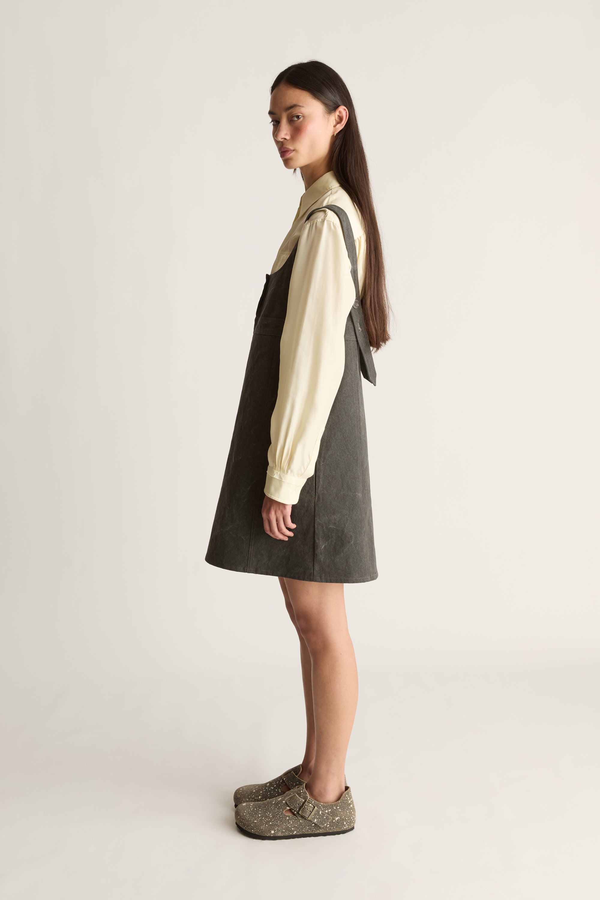 Lenny Canvas Pinafore