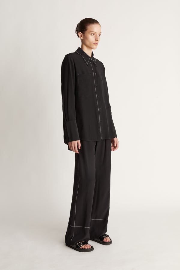Cassini LS Shirt in Black