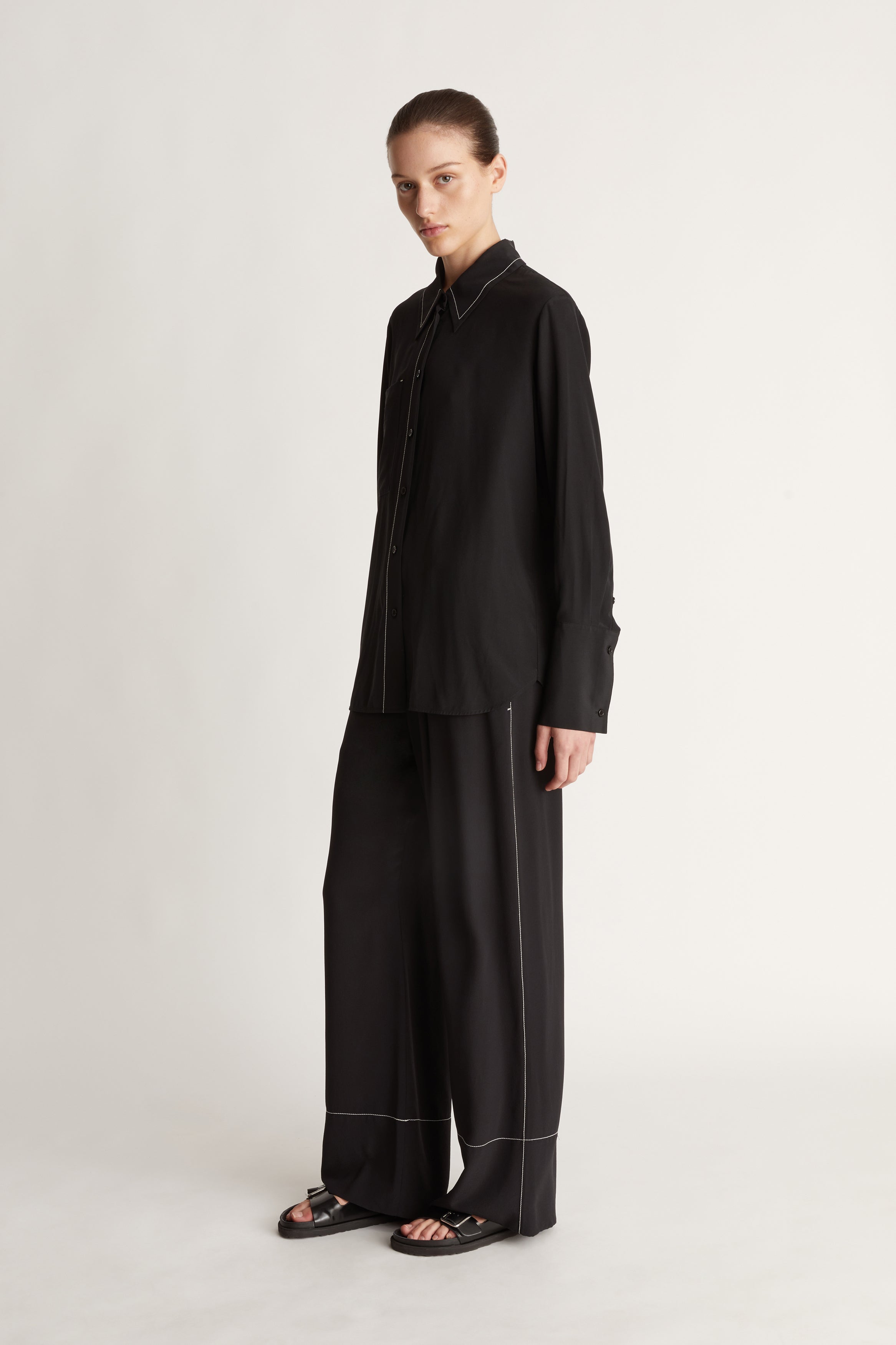 Cassini LS Shirt in Black