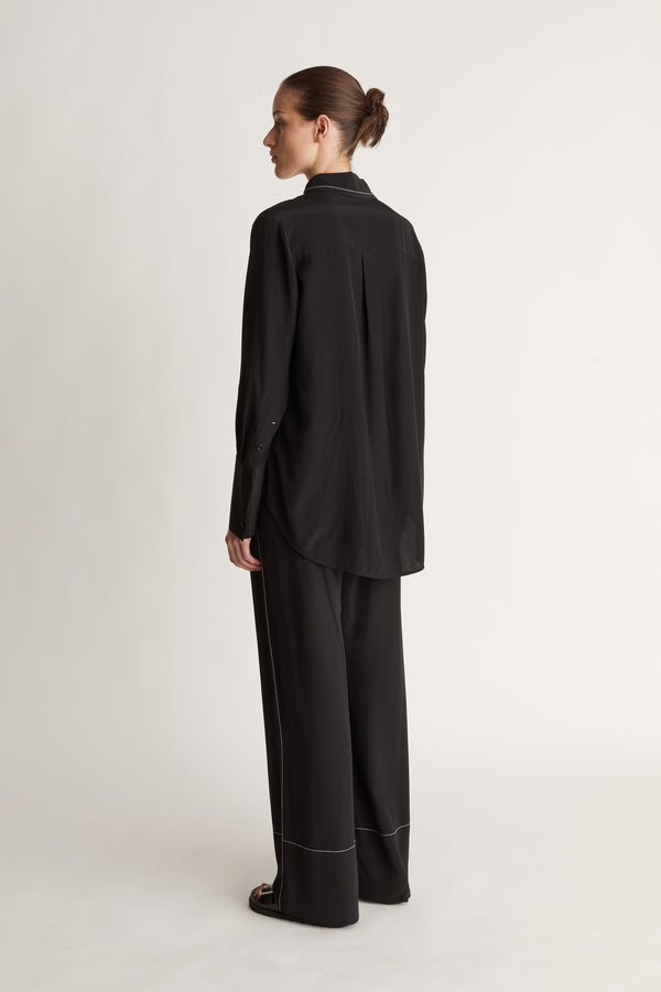 Cassini LS Shirt in Black
