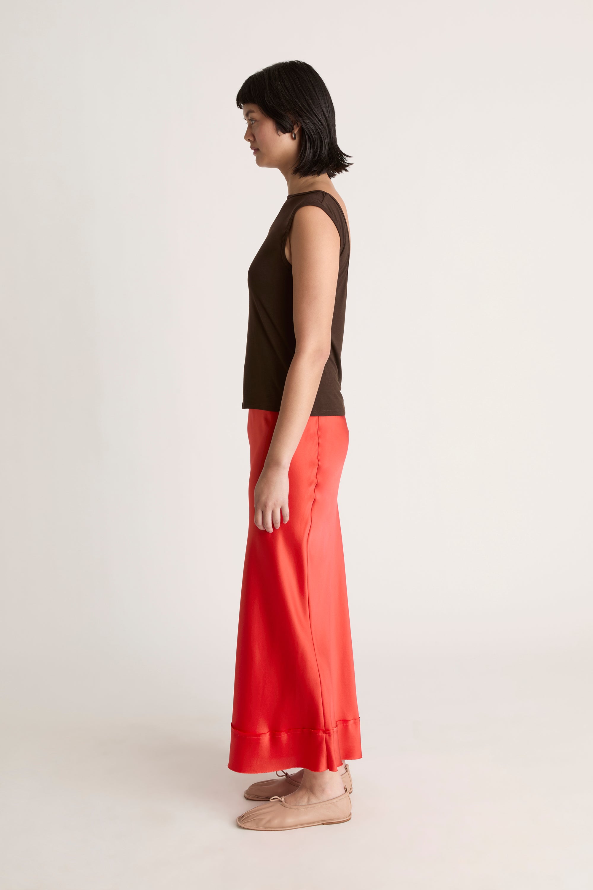 Stella Silk Satin Skirt