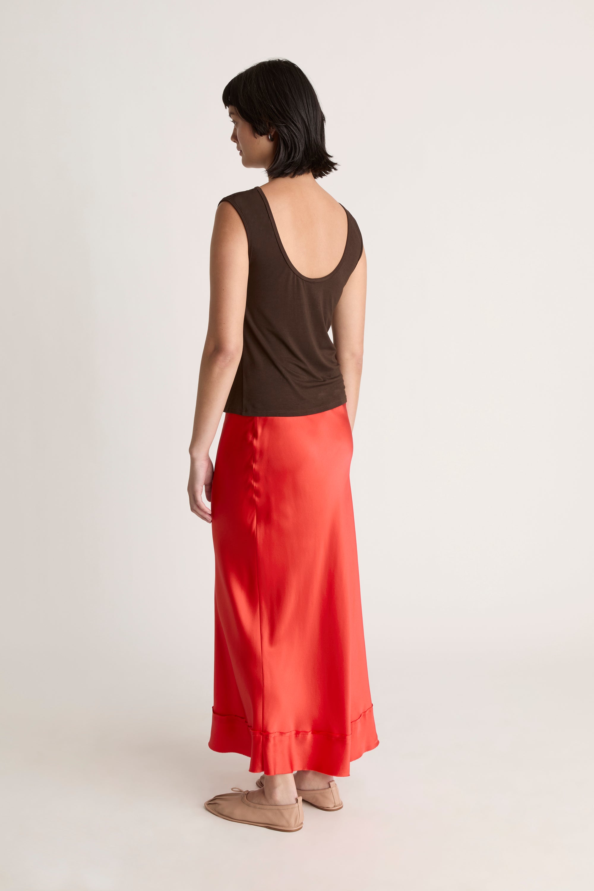 Stella Silk Satin Skirt