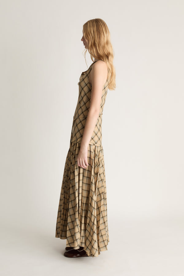 Zita Wool Pleat Dress