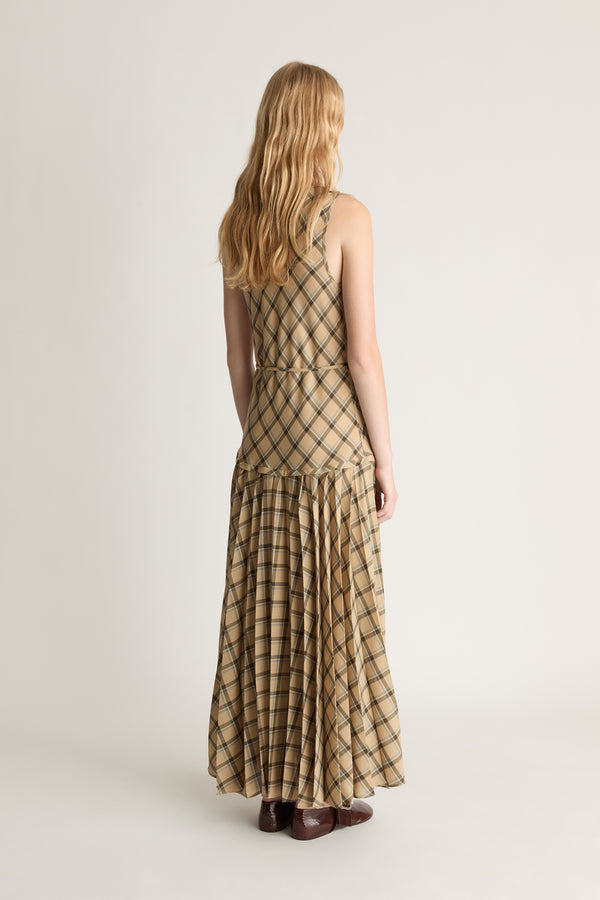 Zita Wool Pleat Dress