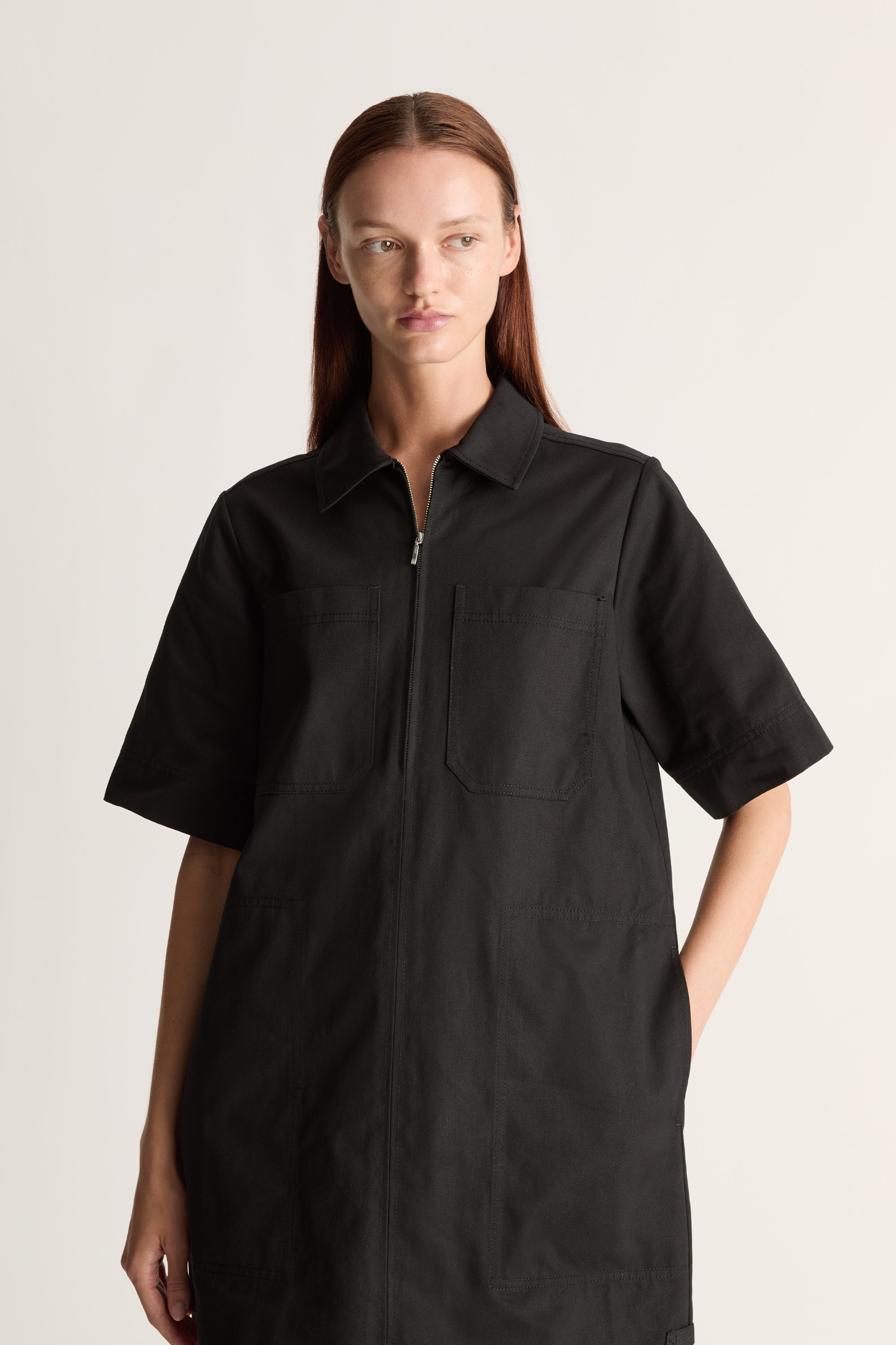 LM Drill Mini Dress