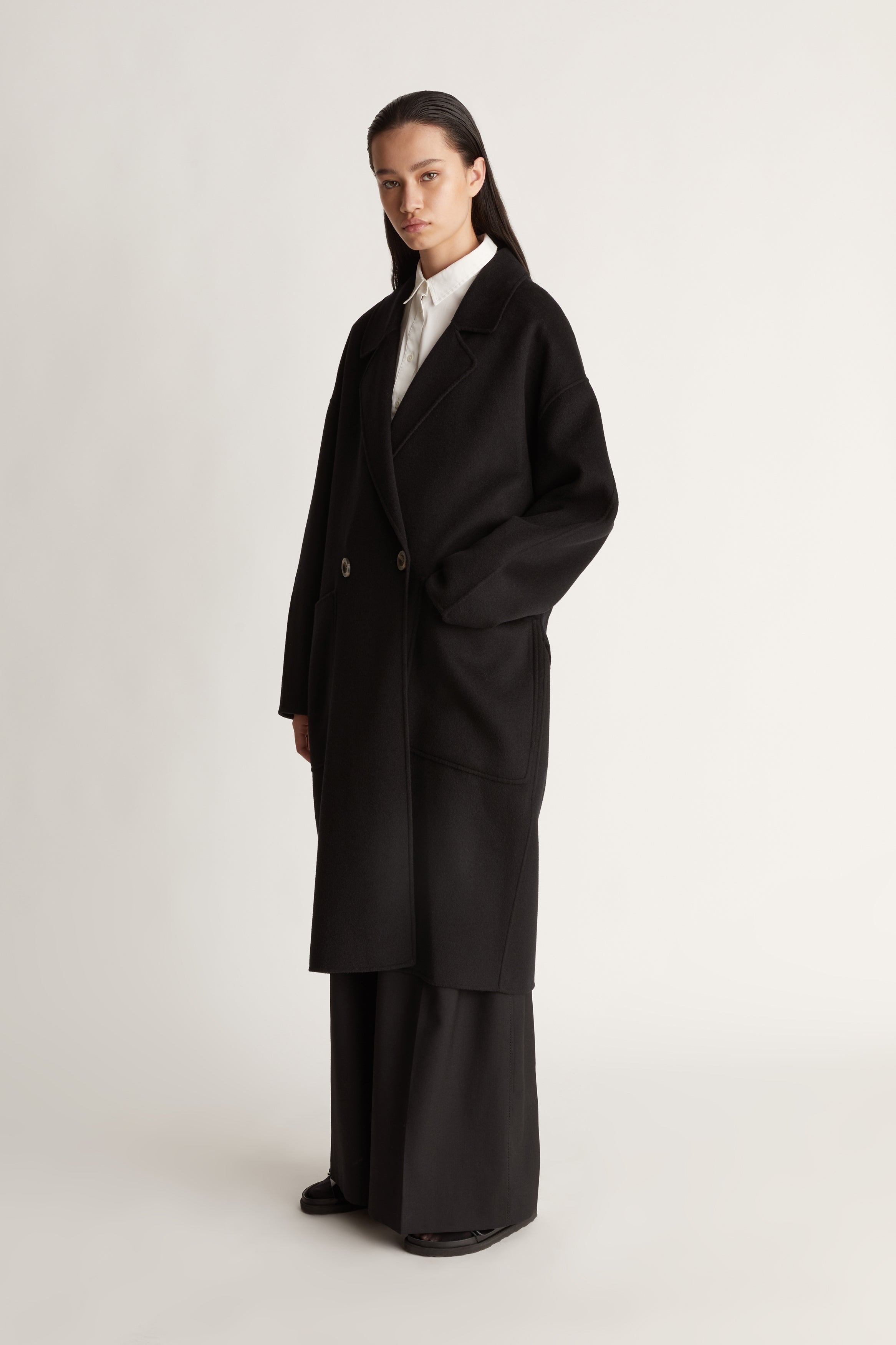 Shop the Florentine Cashmere Cocoon Coat by Lee Mathews