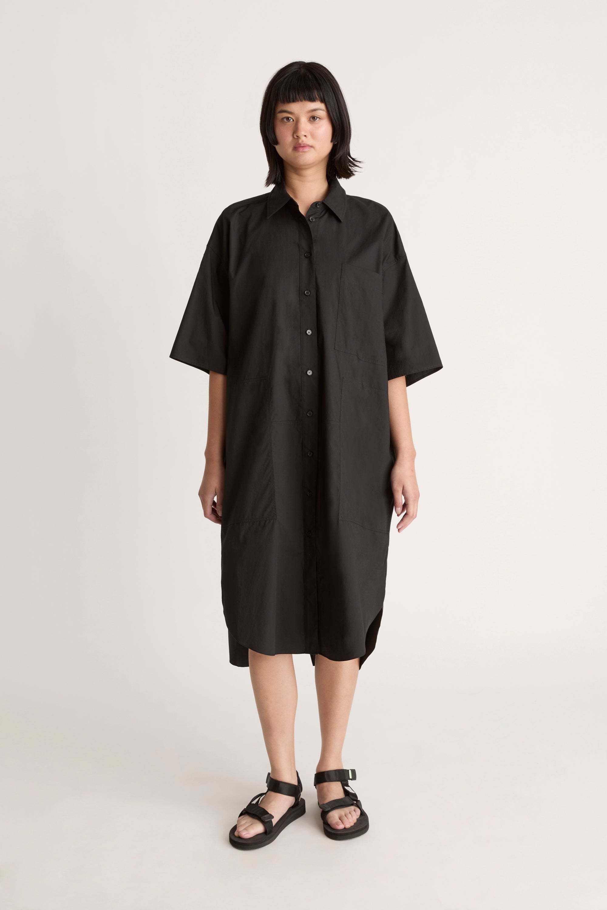LM Poplin SS Shirt Dress