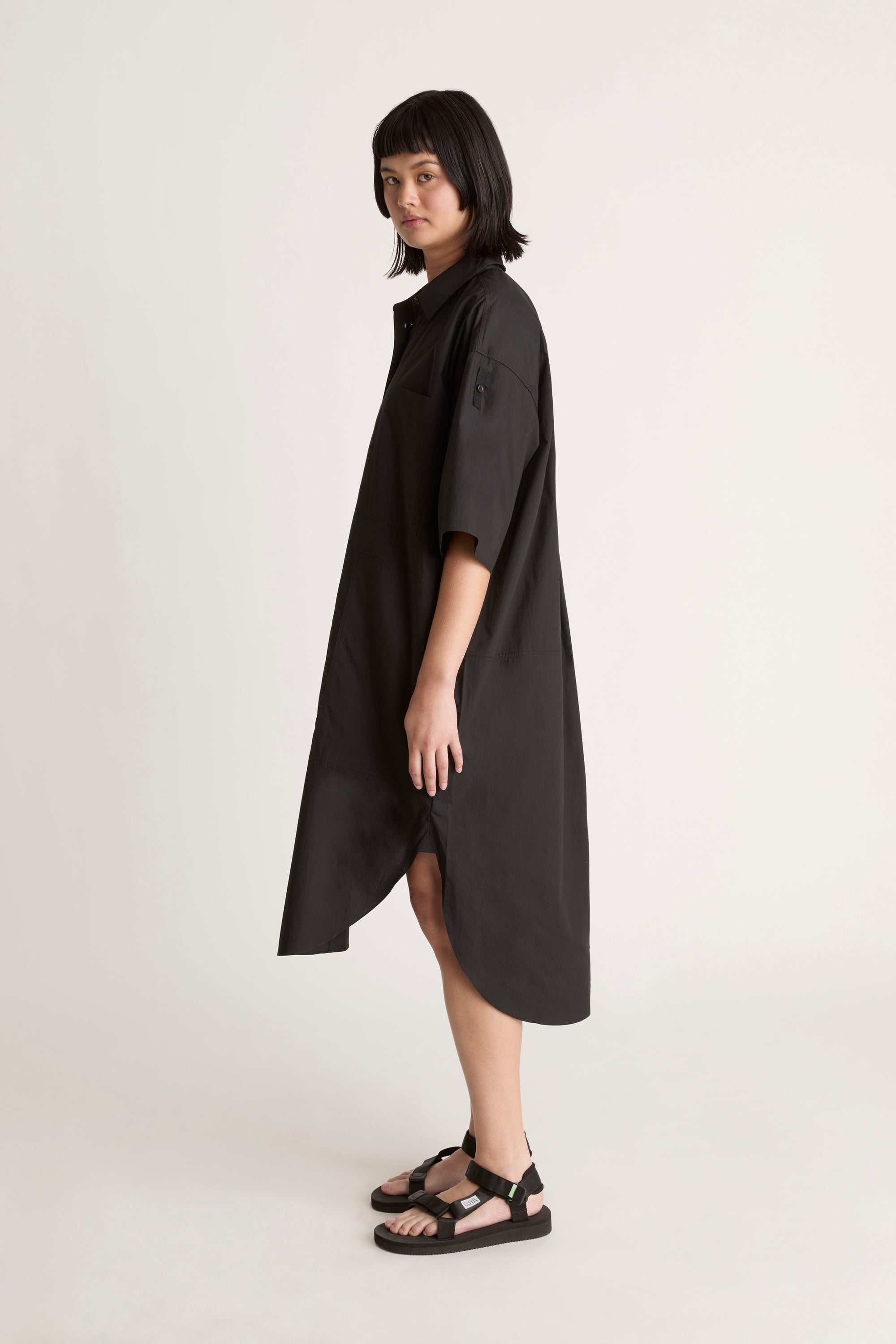 LM Poplin SS Shirt Dress