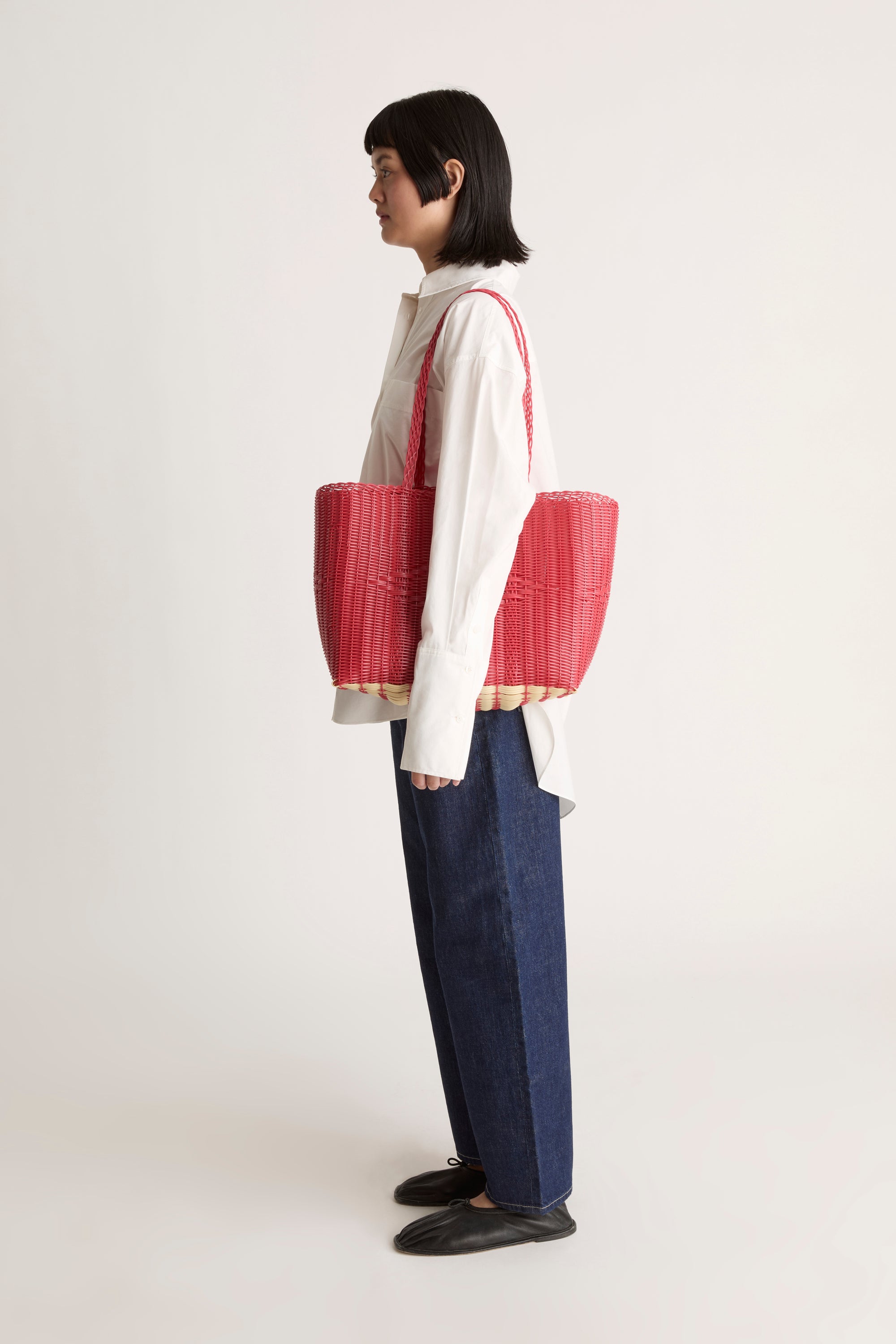 PALOROSA Handwoven Tote Basket M