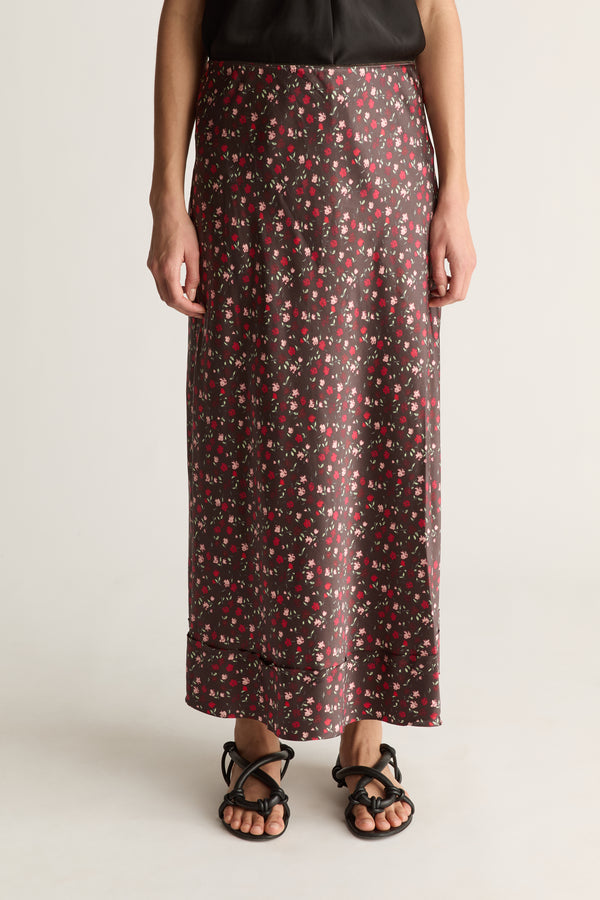 Flora Silk Skirt