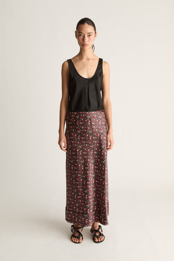 Flora Silk Skirt