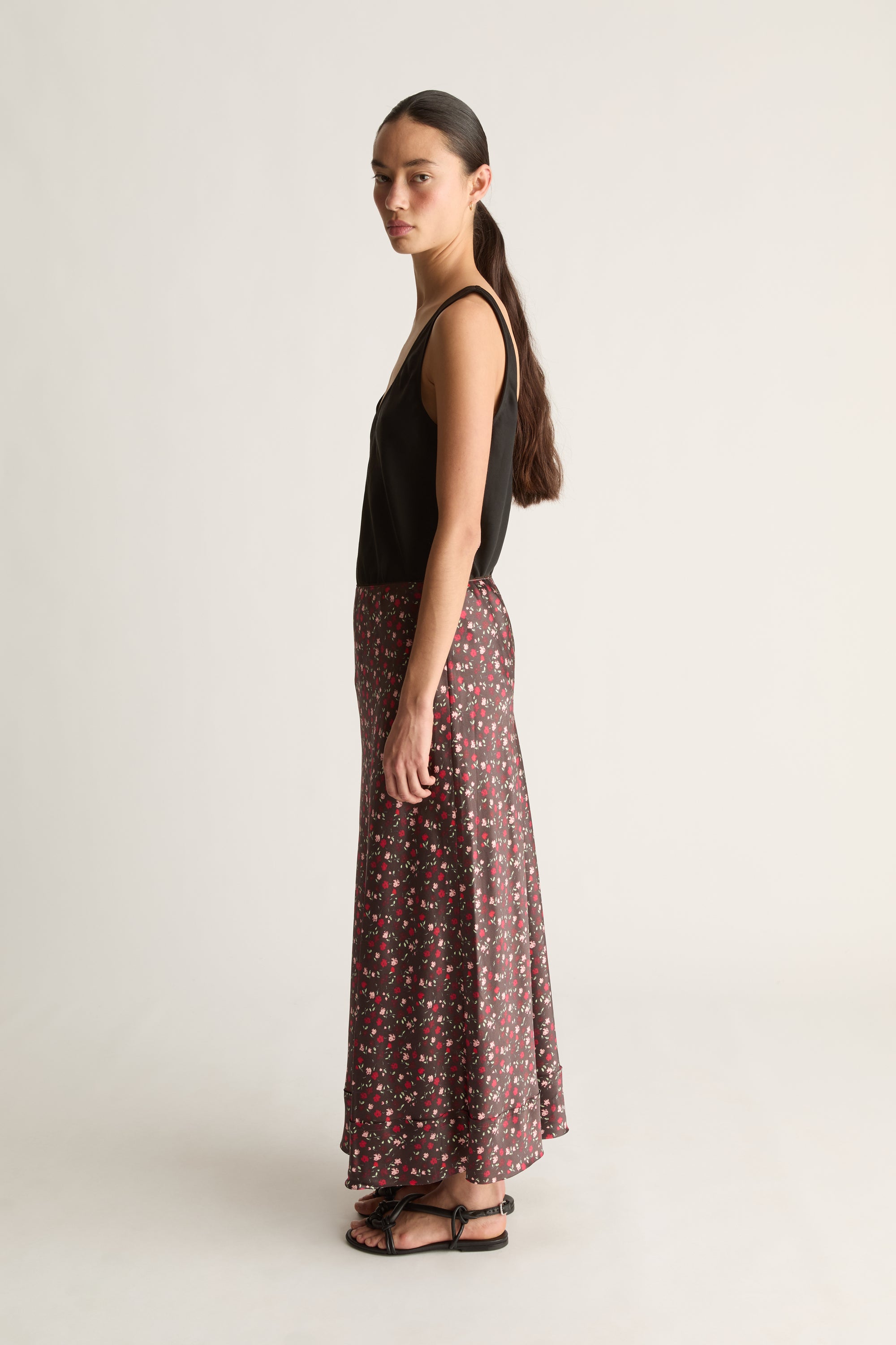 Flora Silk Skirt