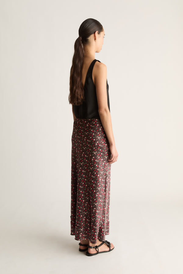 Flora Silk Skirt