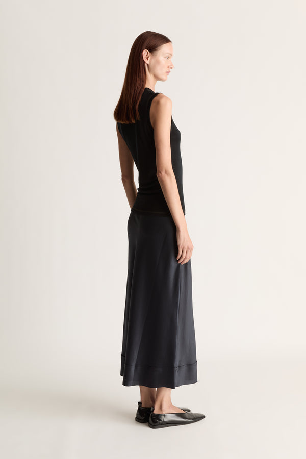 Stella Silk Satin Skirt