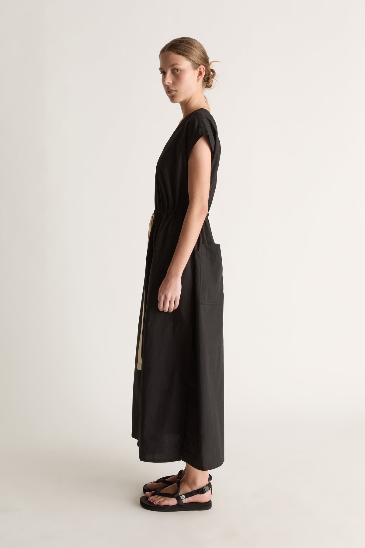 LM Poplin V Neck Dress