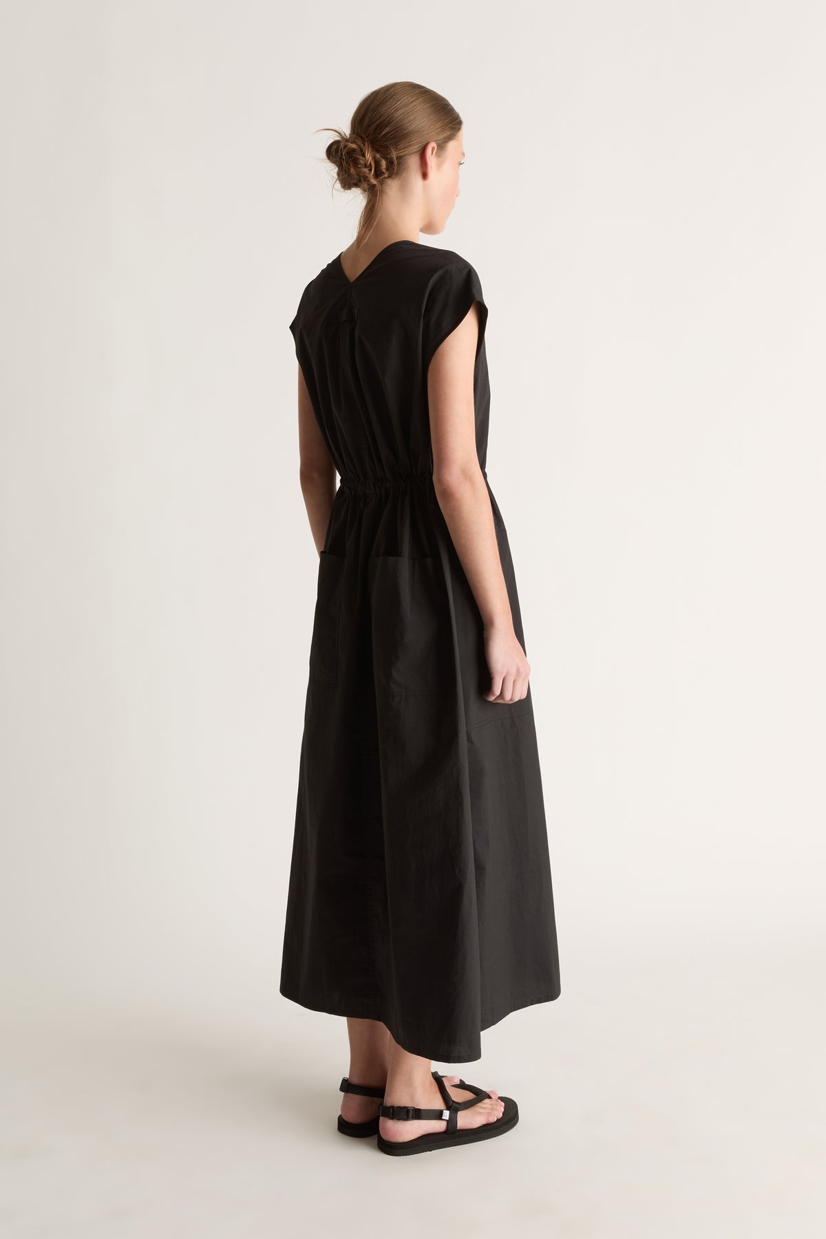 LM Poplin V Neck Dress