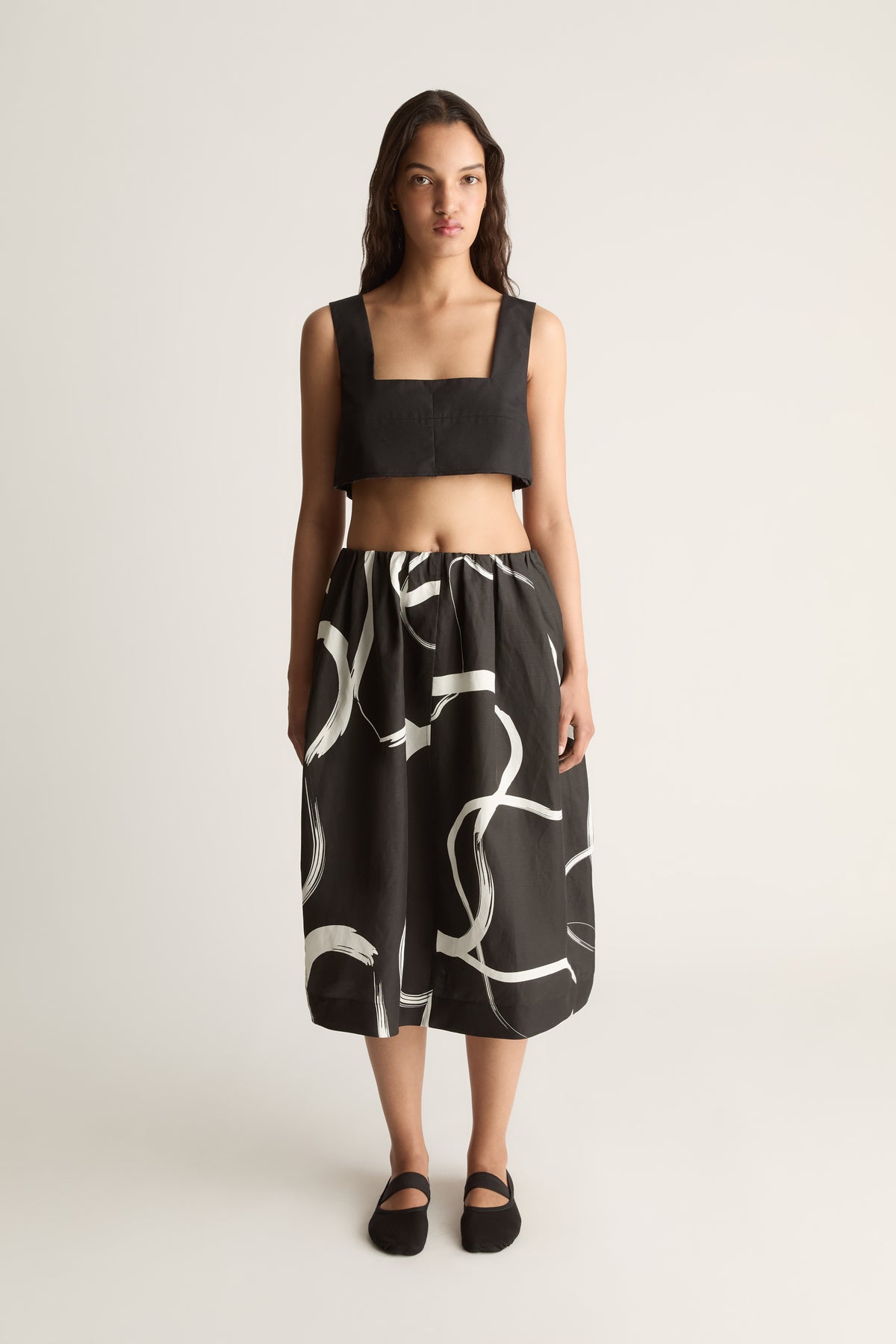 Alvar Printed Cocoon Skirt