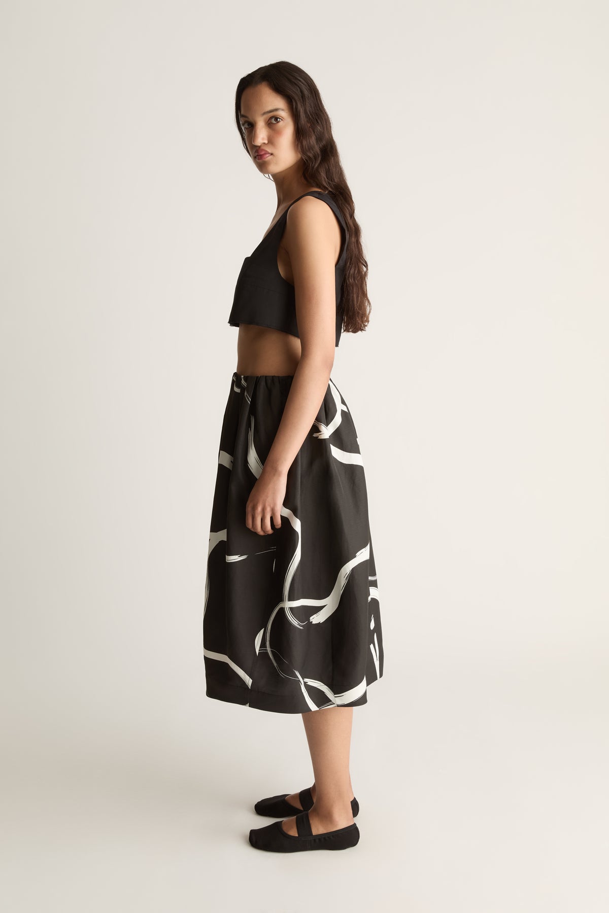Alvar Printed Cocoon Skirt