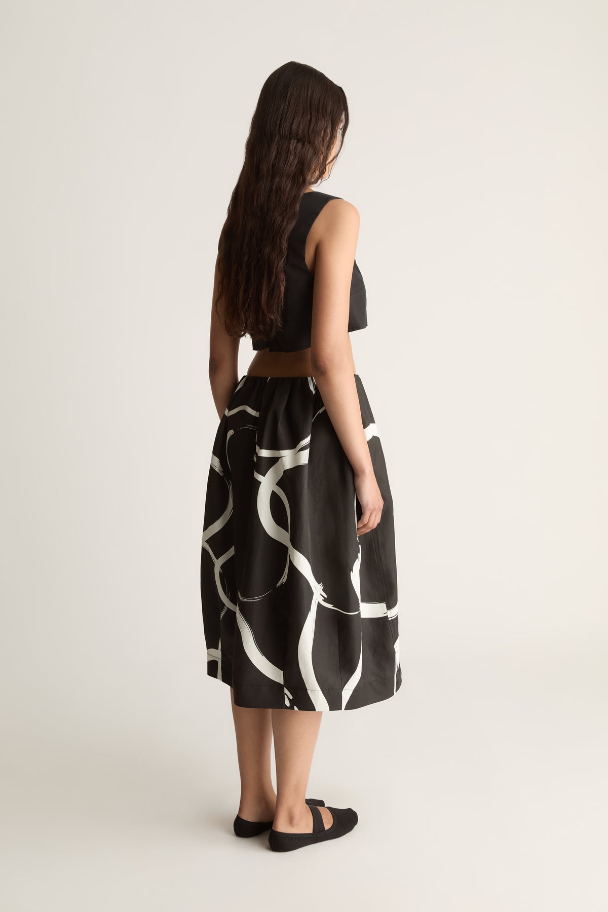 Alvar Printed Cocoon Skirt