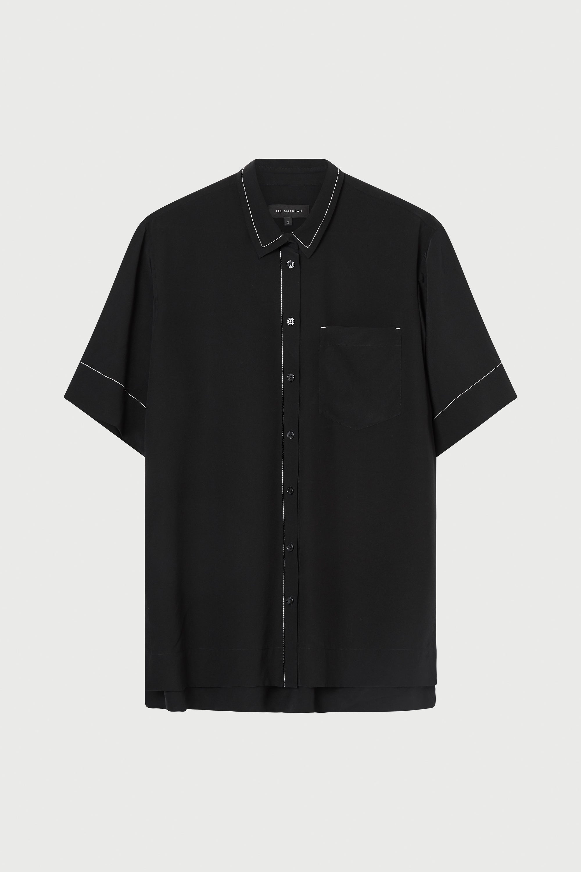 Cassini Short Sleeve Shirt in Black