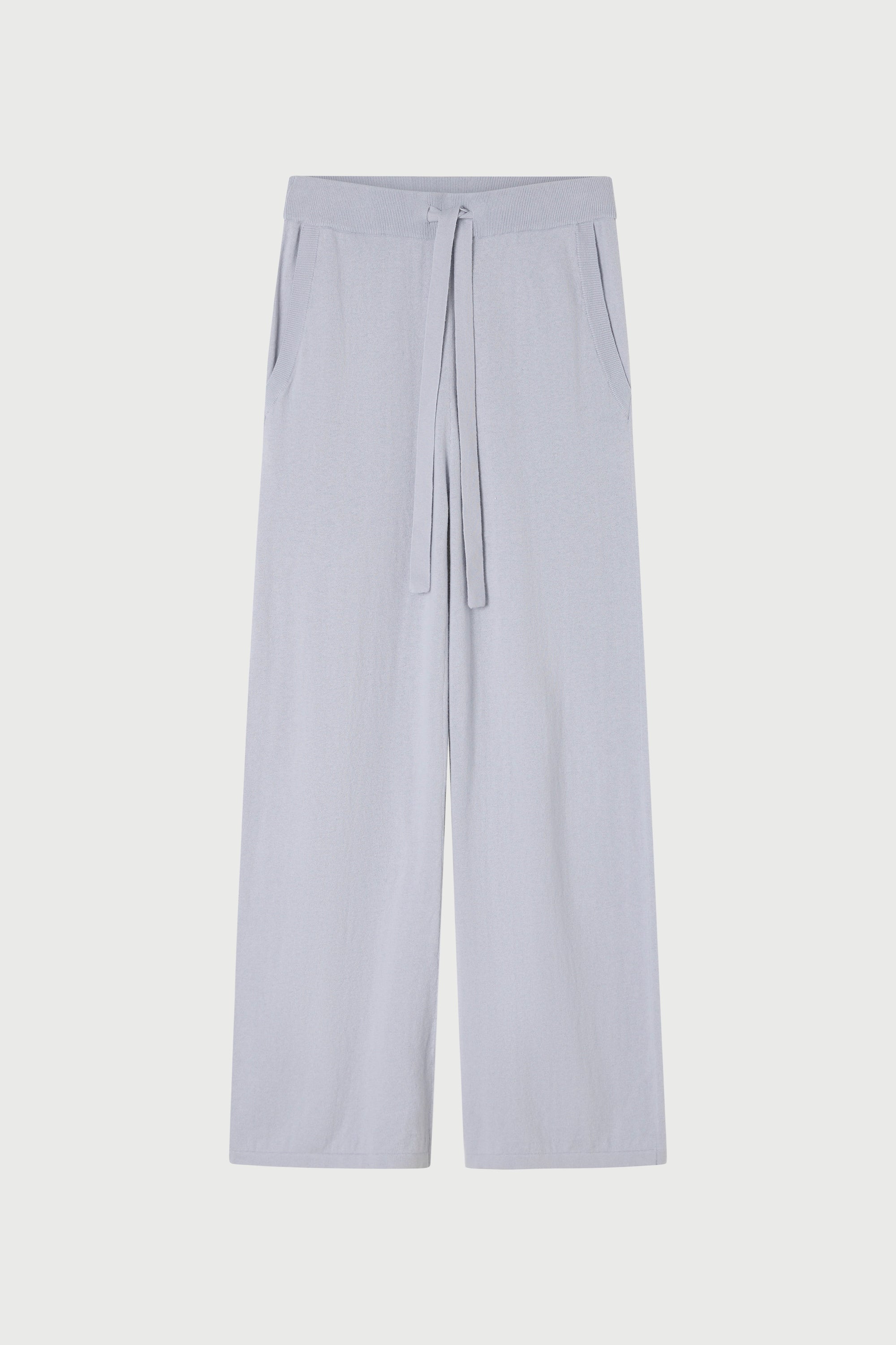 Cotton Cashmere Wide Leg Pant