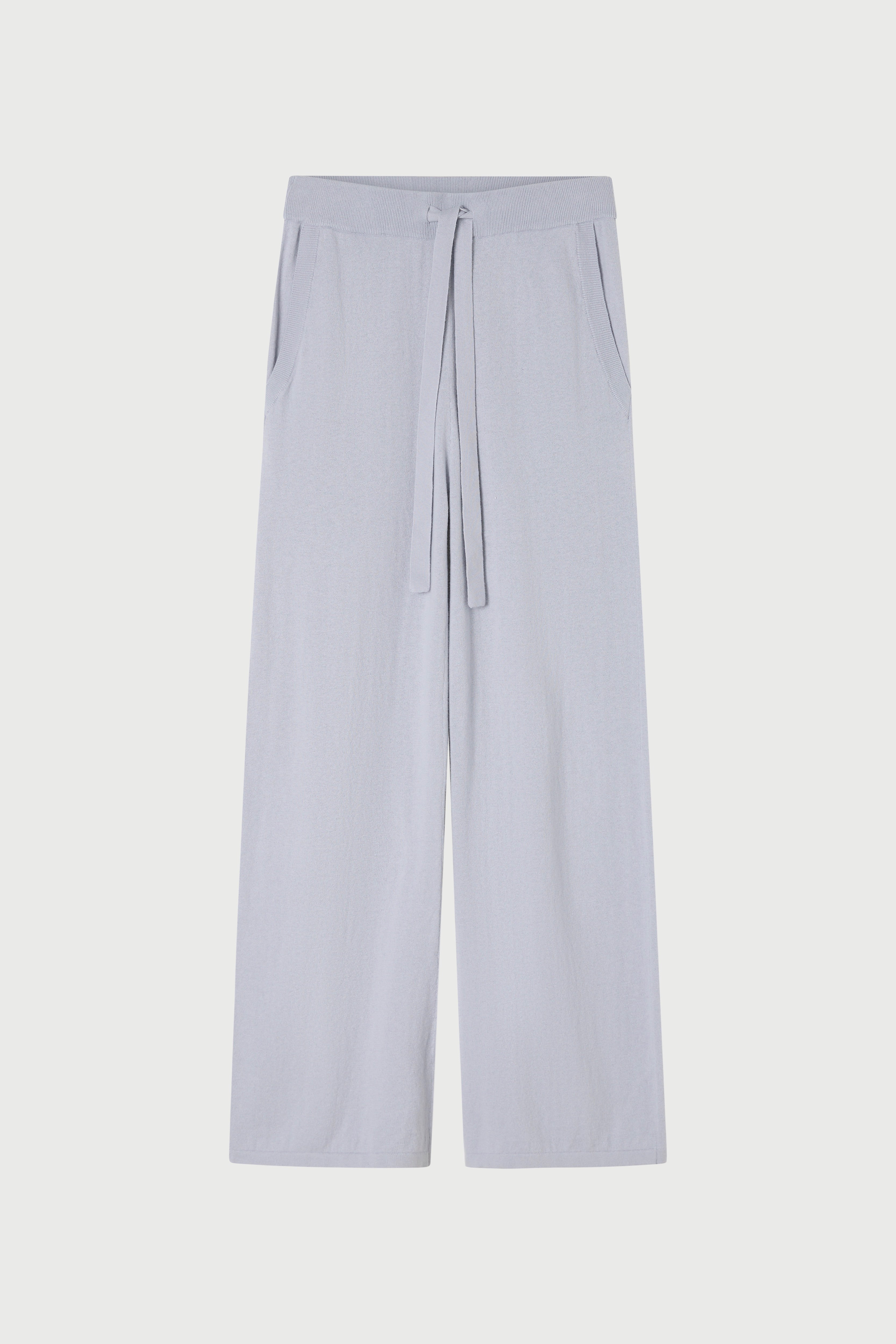 Cotton Cashmere Wide Leg Pant