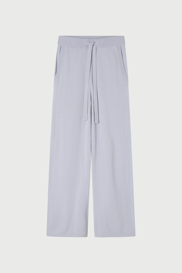 Cotton Cashmere Wide Leg Pant
