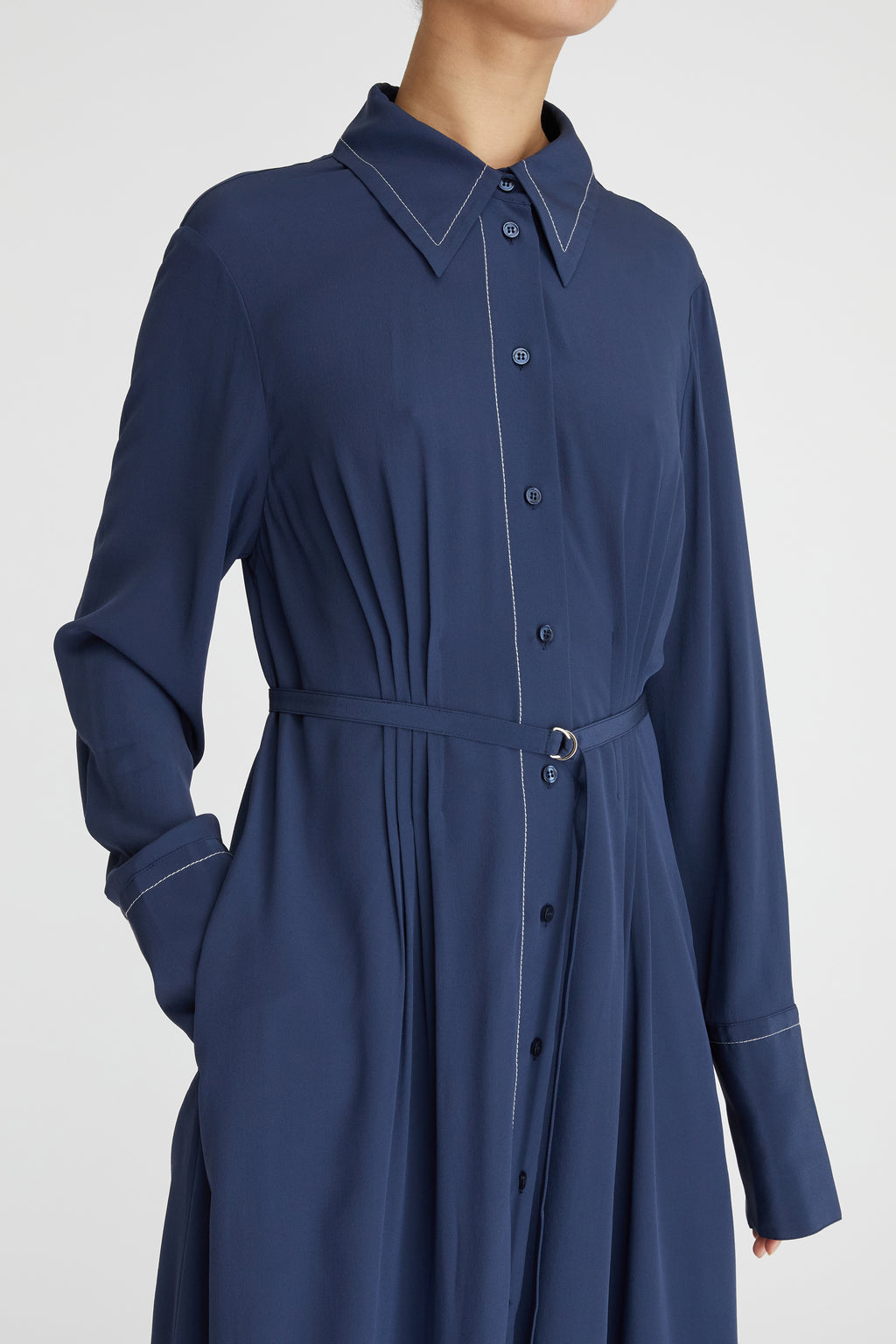 Shop the Cassini Tucked Shirtdress by Lee Mathews