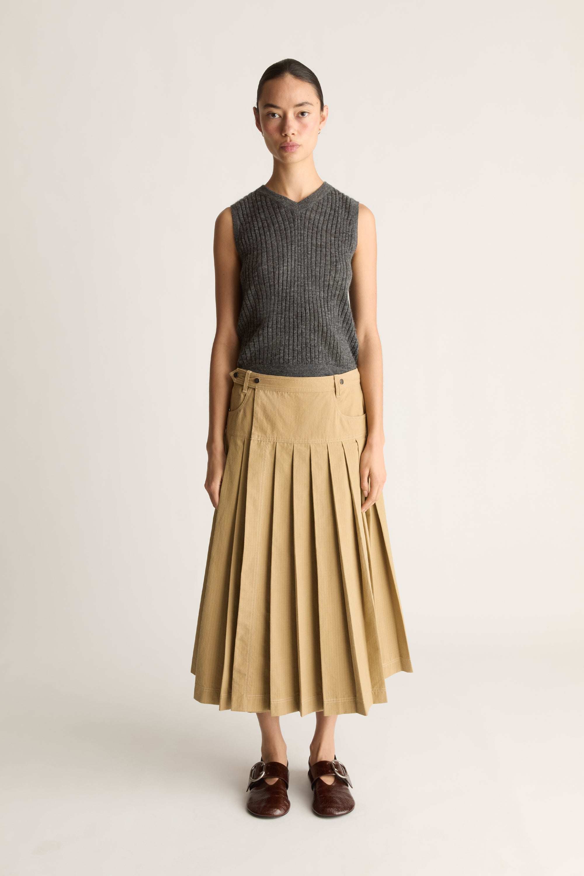 Cecil Cotton Wrap Skirt