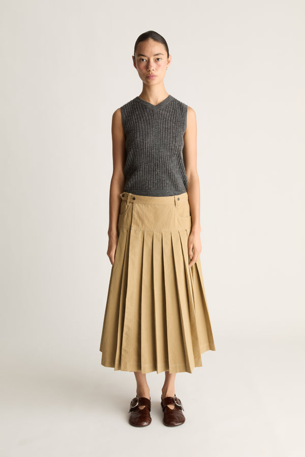 Cecil Cotton Wrap Skirt