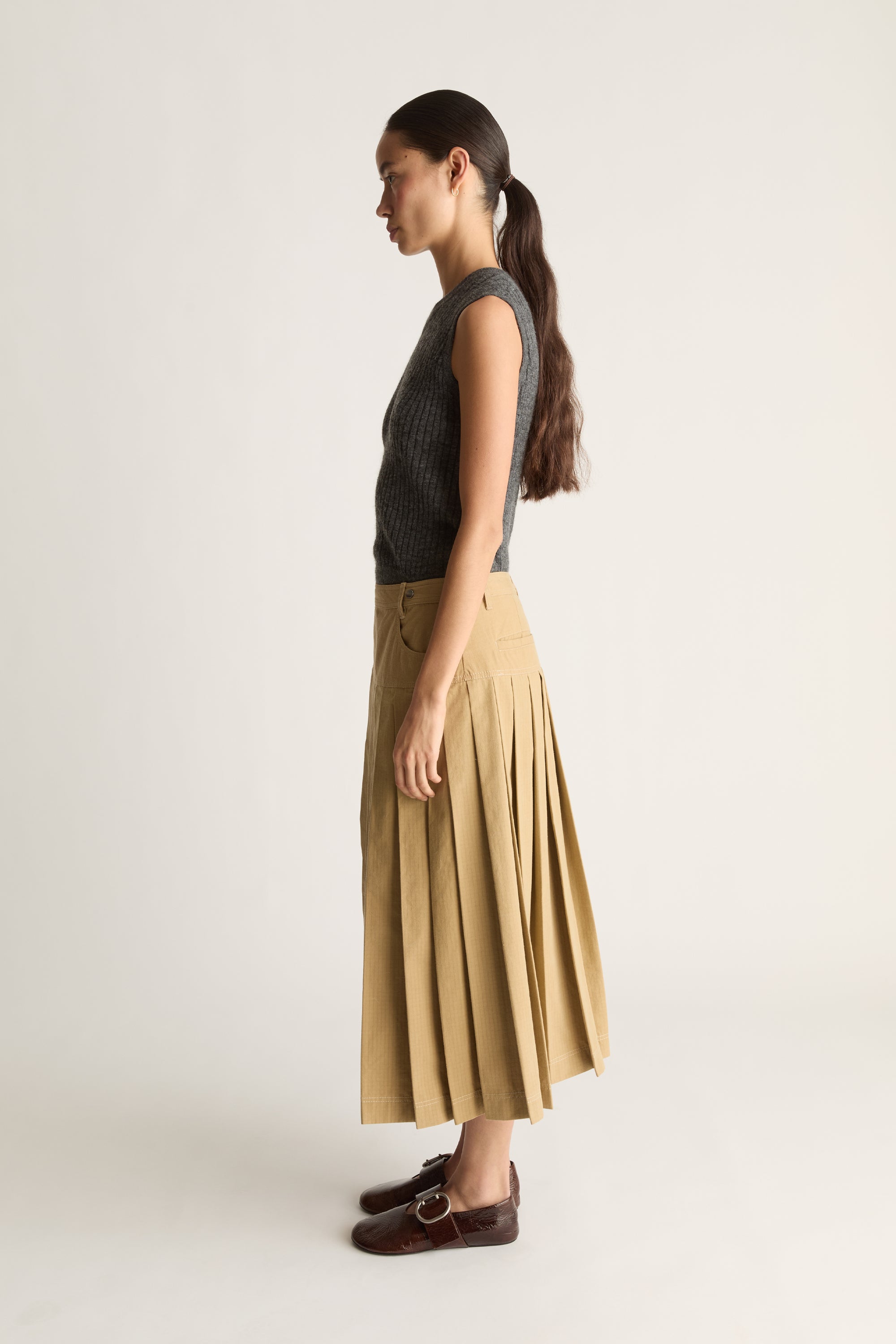 Cecil Cotton Wrap Skirt