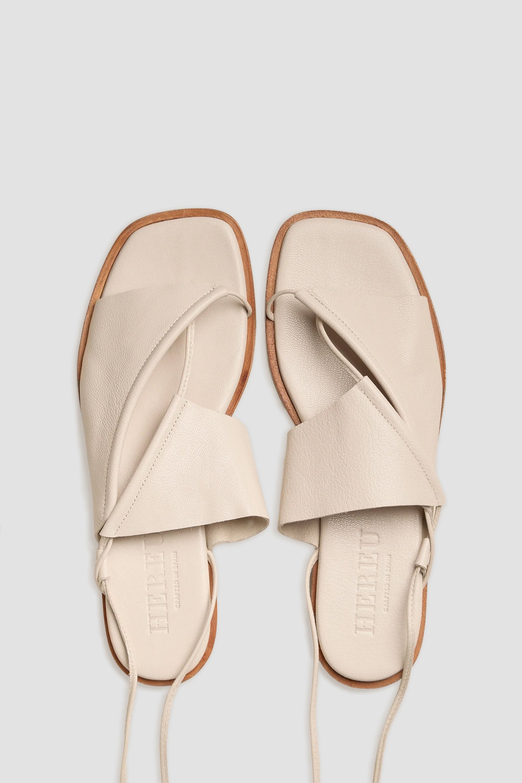 Clava Ankle Lace Sandal in Cream