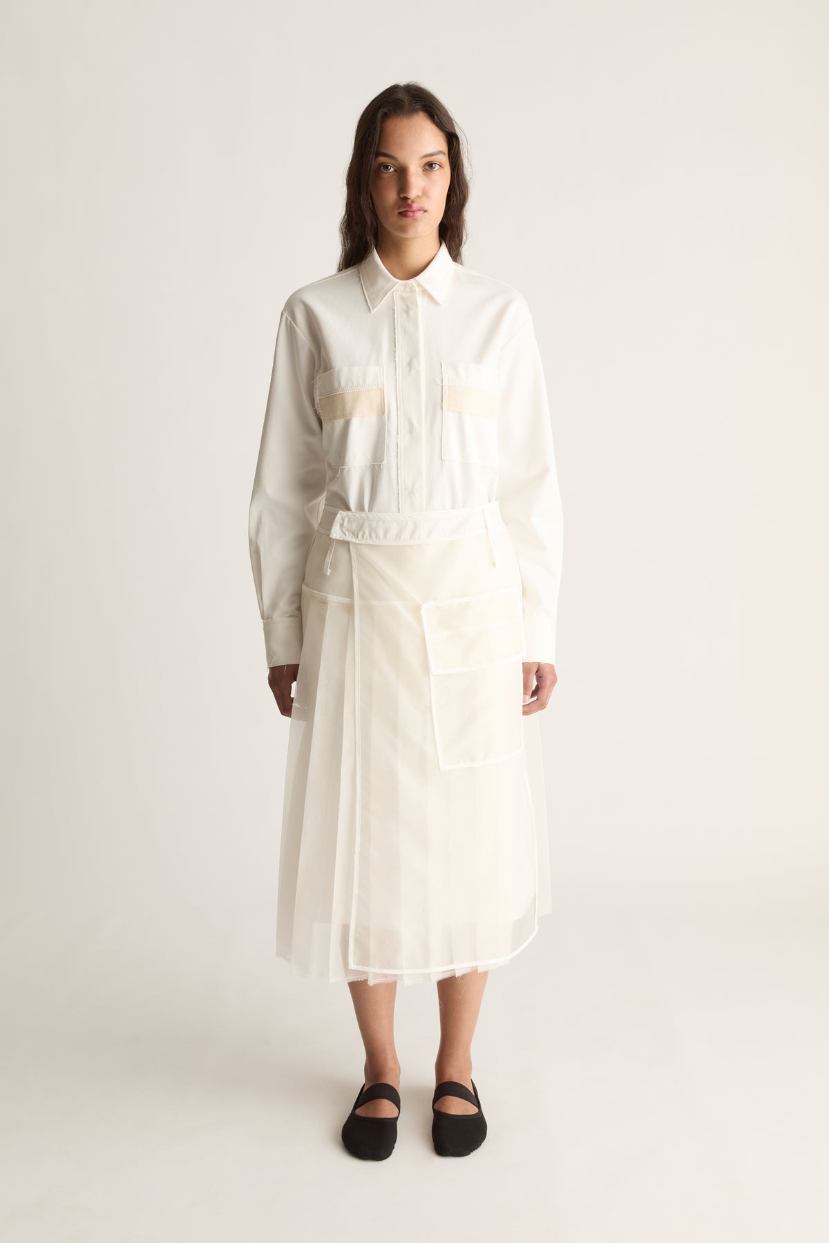 Corinne Organza Pleat Skirt