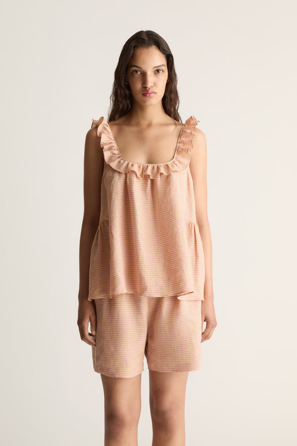 Elissa Check Cami Top