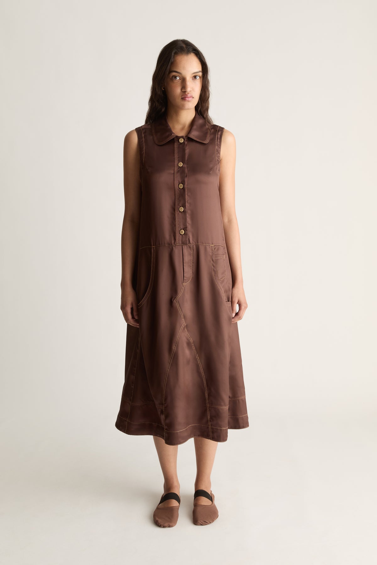 Elliot Sleeveless Shirt Dress