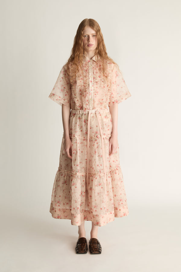 Emily Organza Tiered Skirt