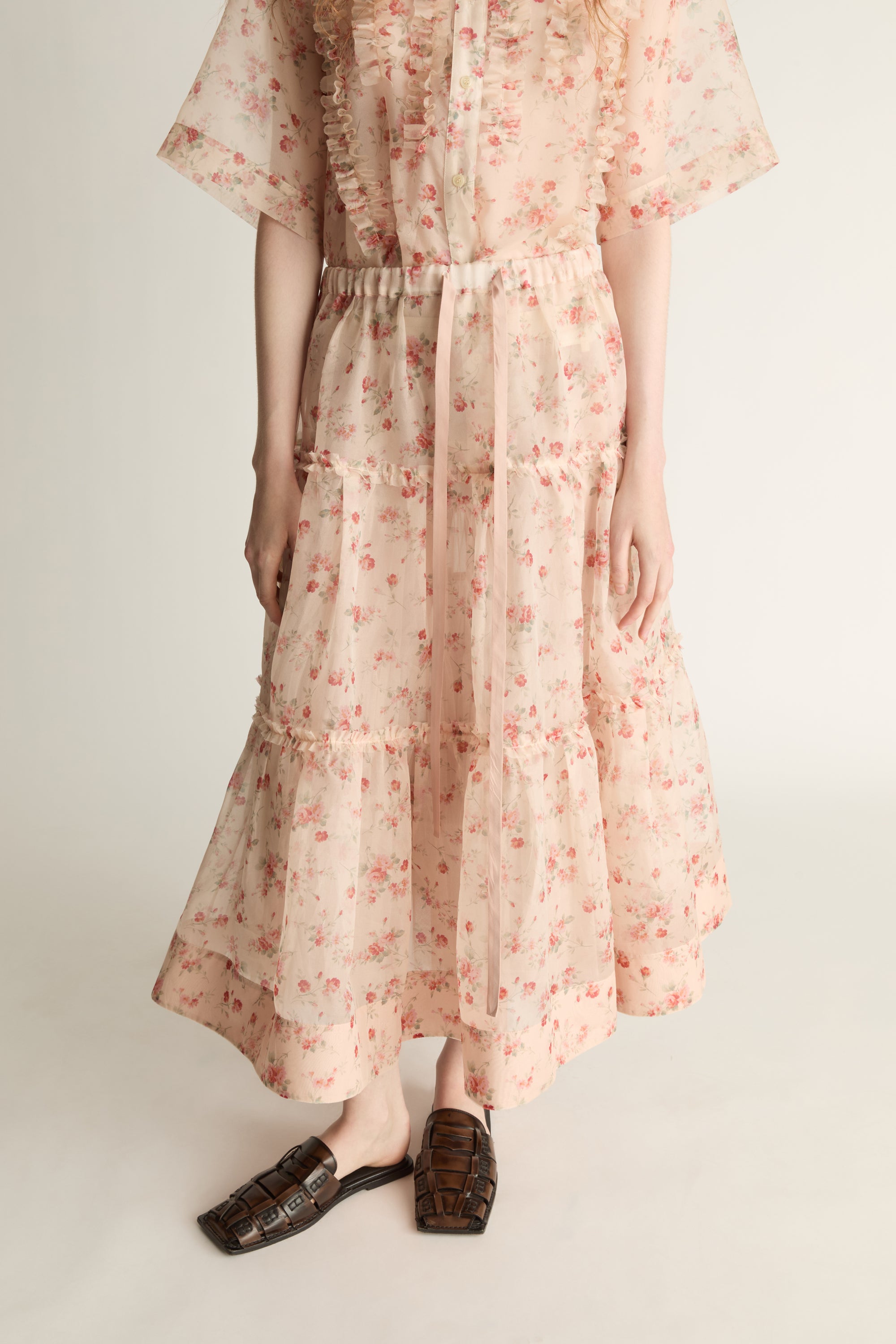 Emily Organza Tiered Skirt